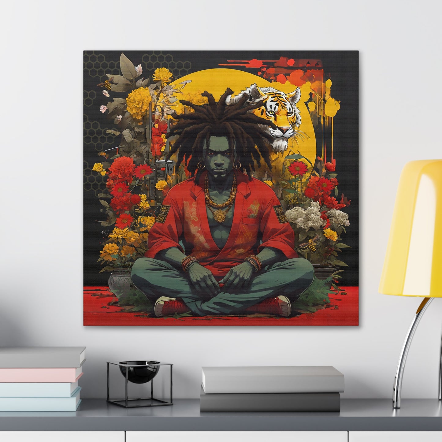 AfroBotRai " Meditation" Canvas Gallery Wraps