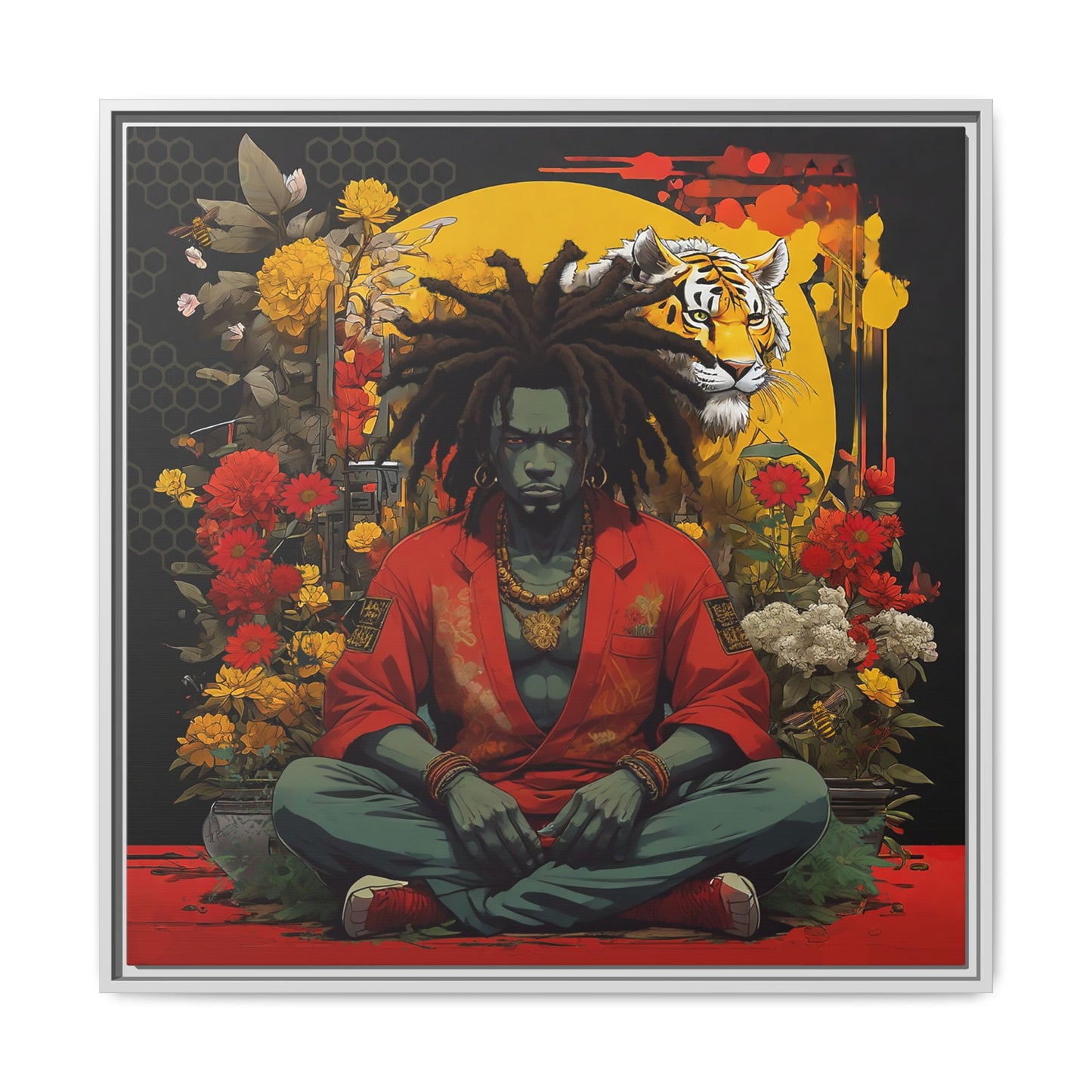 AfroBotRai " Meditation" Canvas Gallery Wraps