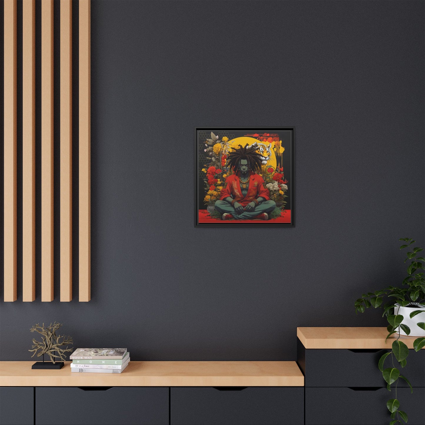 AfroBotRai " Meditation" Canvas Gallery Wraps
