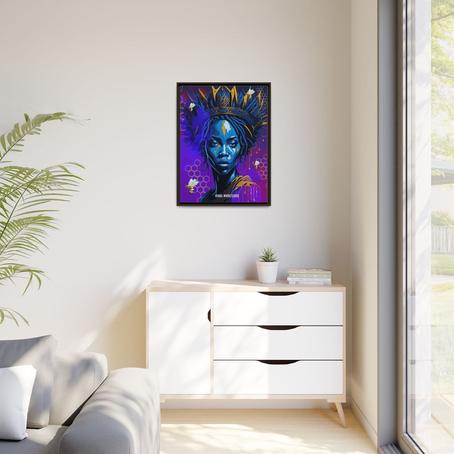 New Type Indigo Canvas Gallery Wraps