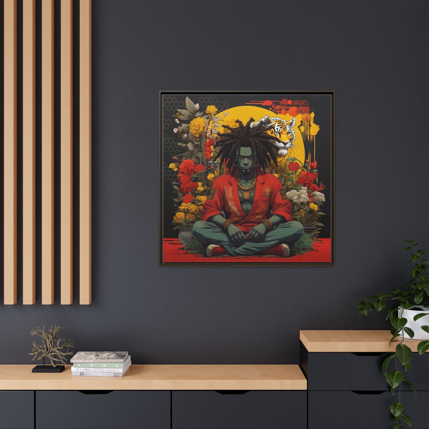 AfroBotRai " Meditation" Canvas Gallery Wraps