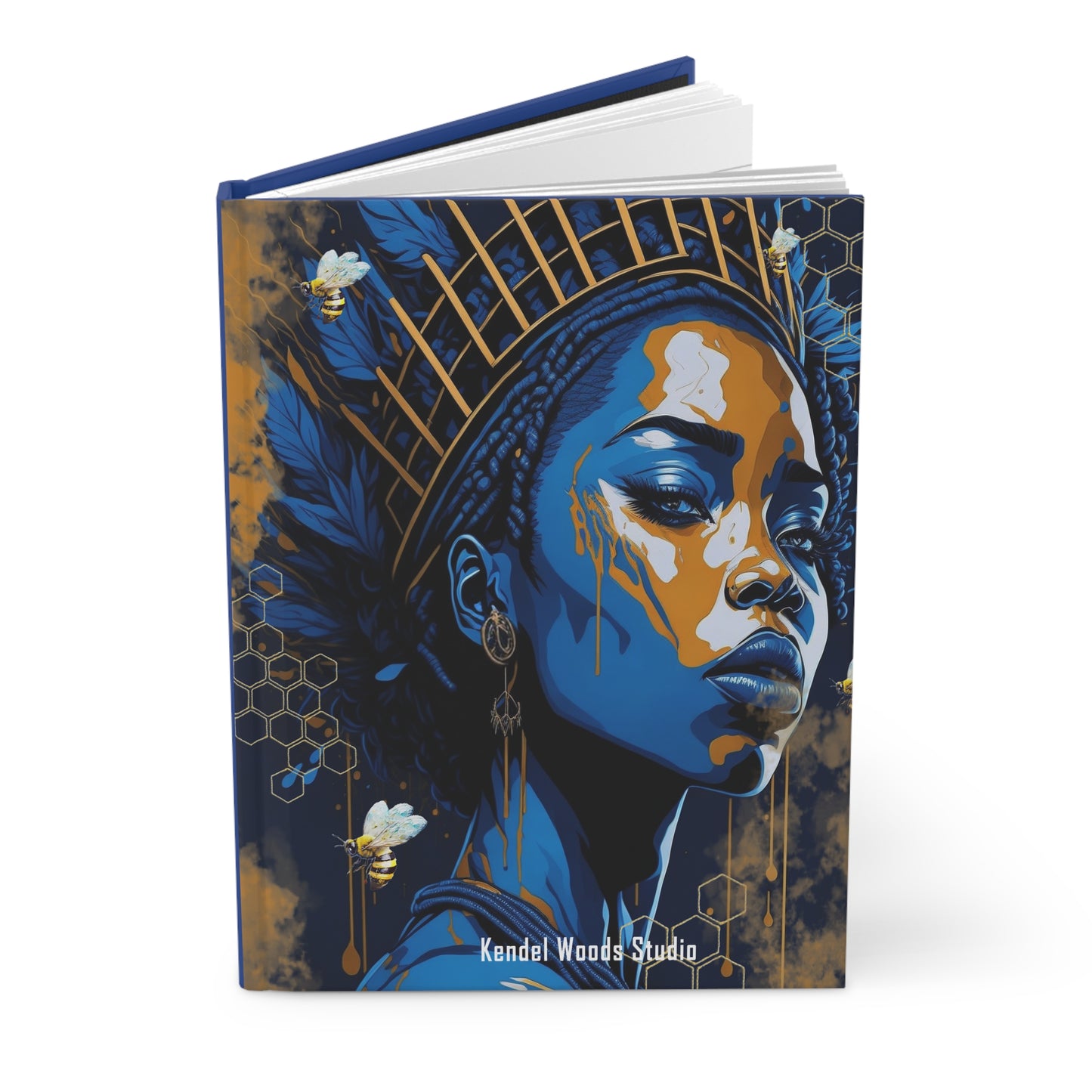New Type Blue Hardcover Journal Matte