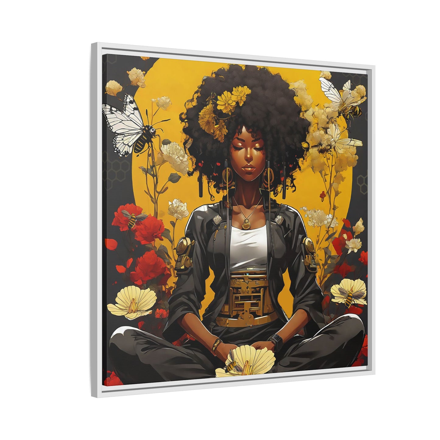 Garden Meditation " Meditation" Canvas Gallery Wraps