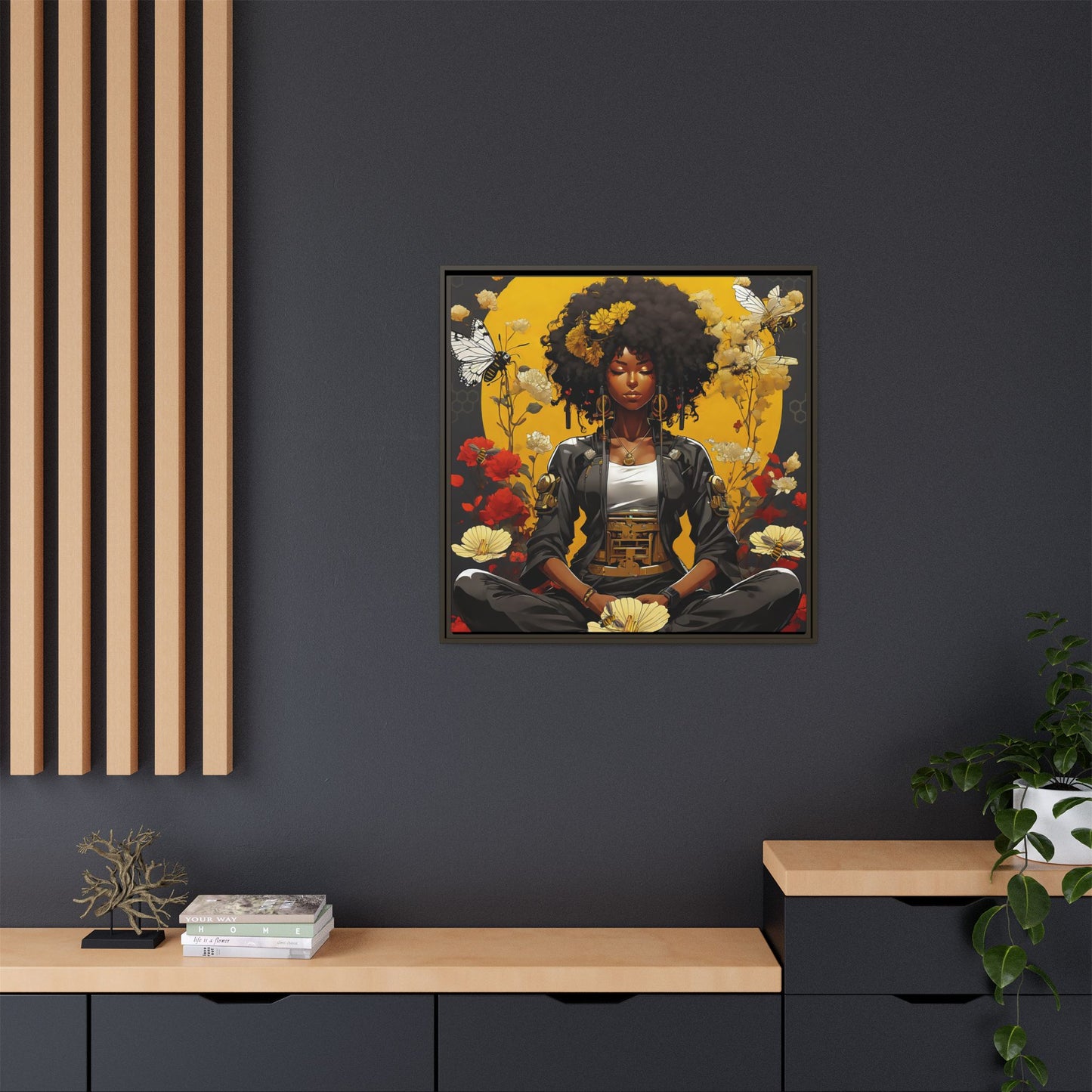 Garden Meditation " Meditation" Canvas Gallery Wraps
