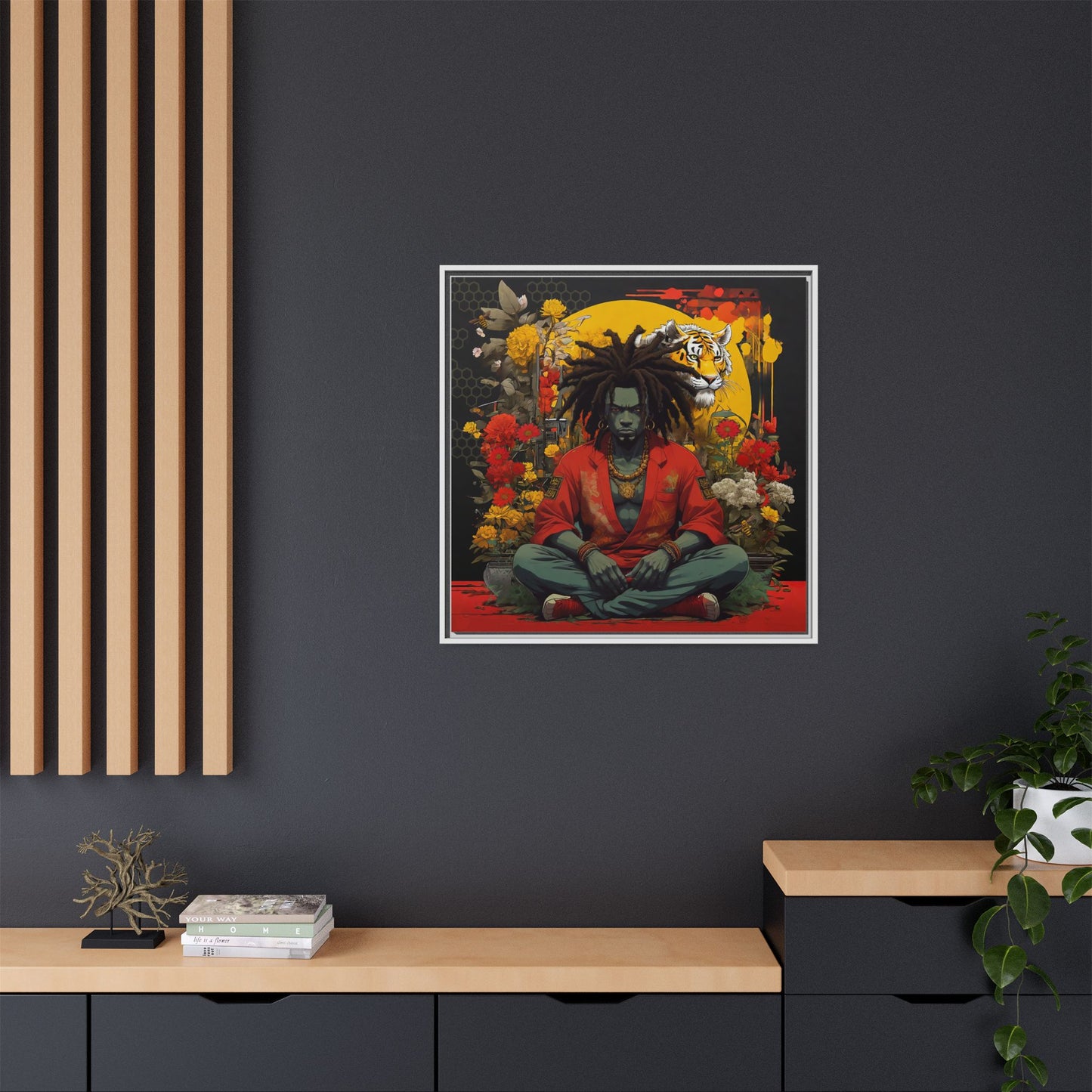 AfroBotRai " Meditation" Canvas Gallery Wraps