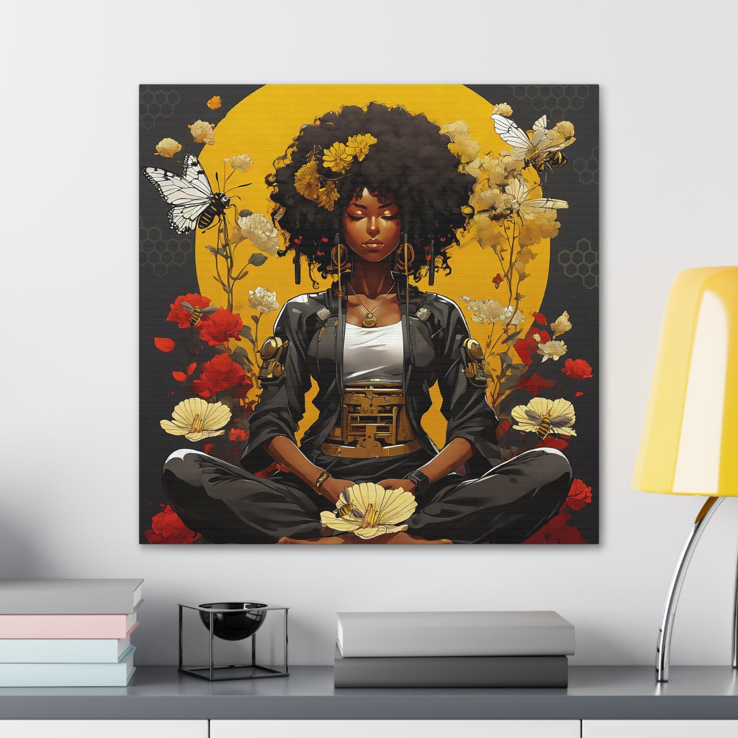 Garden Meditation " Meditation" Canvas Gallery Wraps
