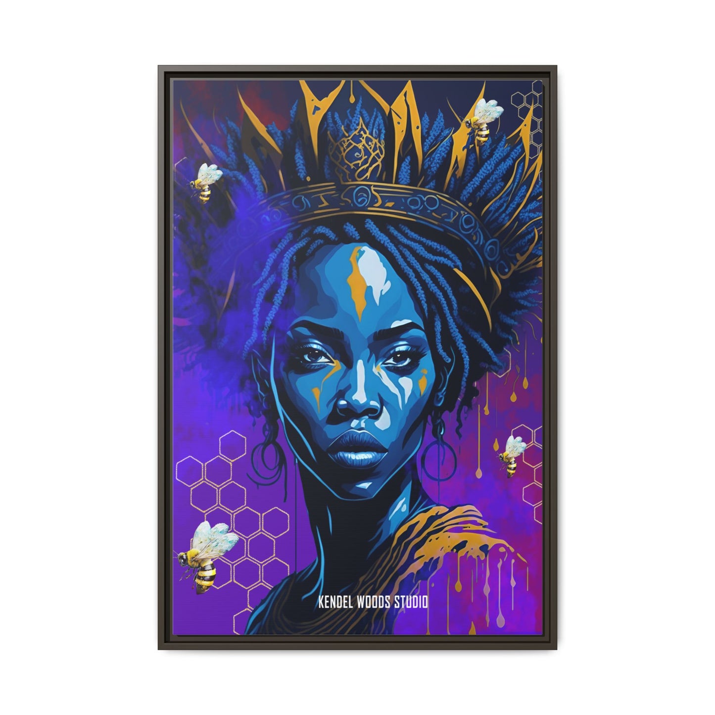 New Type Indigo Canvas Gallery Wraps