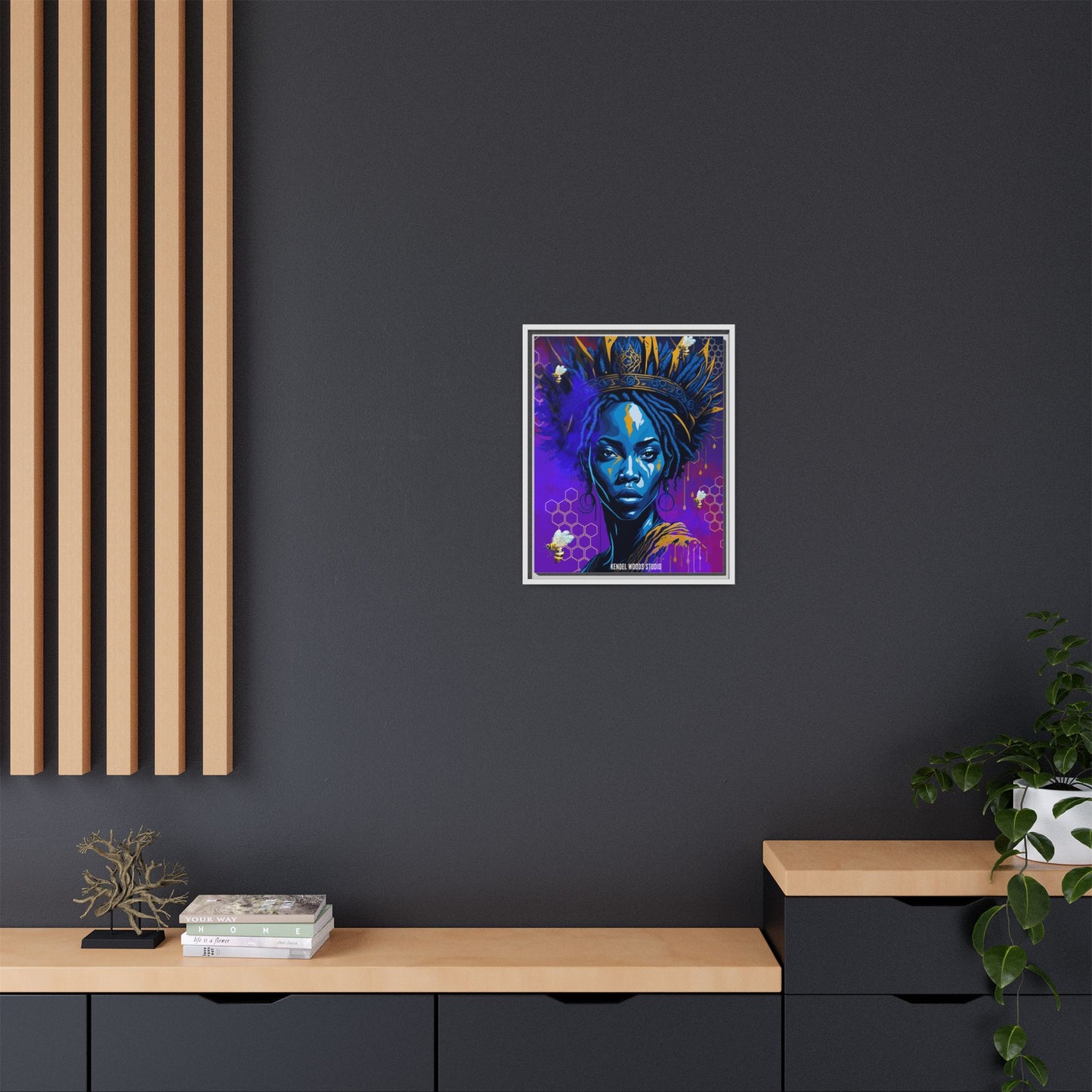 New Type Indigo Canvas Gallery Wraps