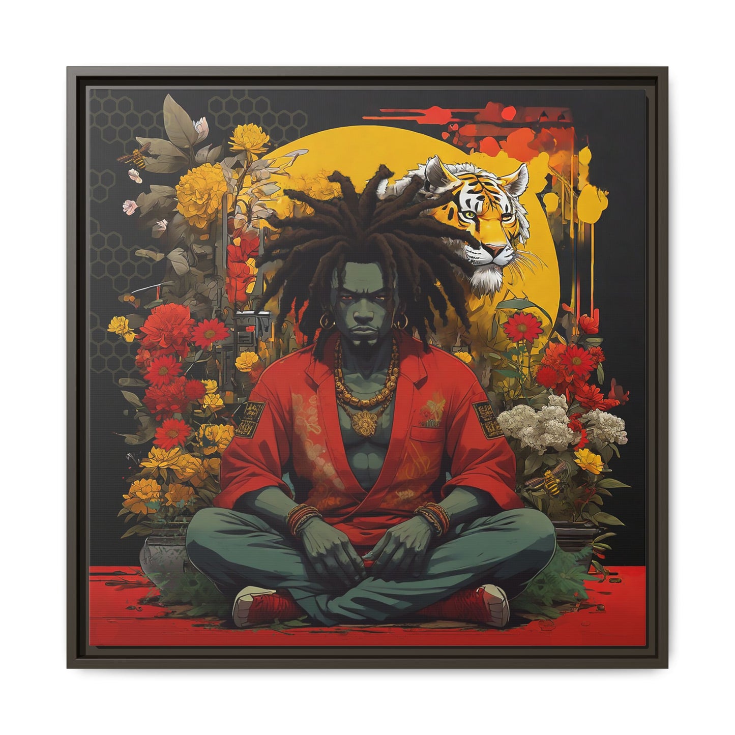 AfroBotRai " Meditation" Canvas Gallery Wraps