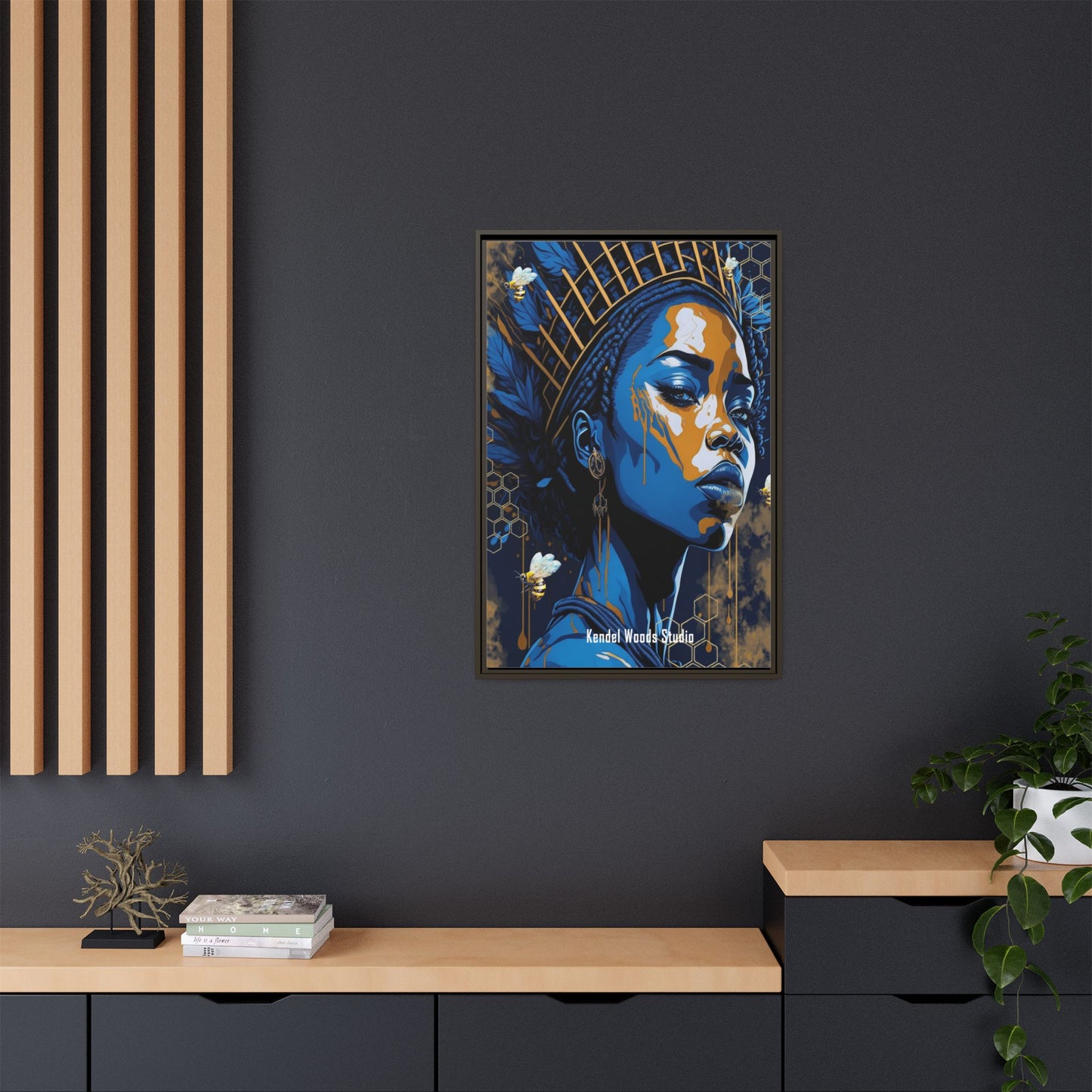 New Type Blue Canvas Gallery Wraps