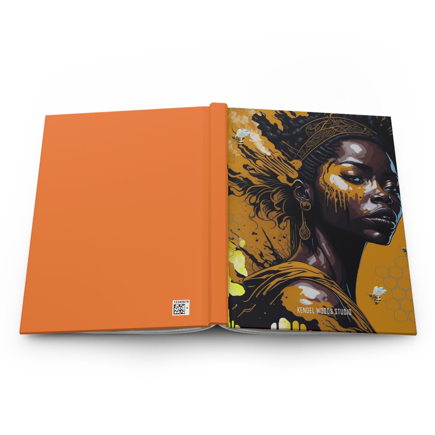 New Type Orange Hardcover Journal Matte
