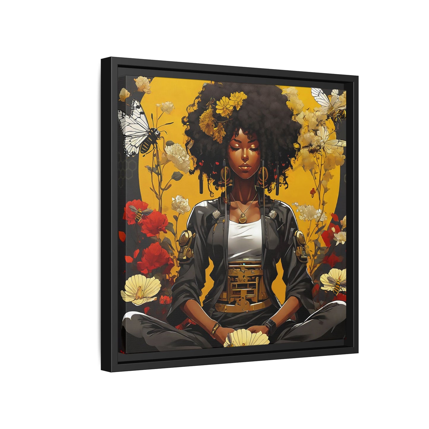 Garden Meditation " Meditation" Canvas Gallery Wraps