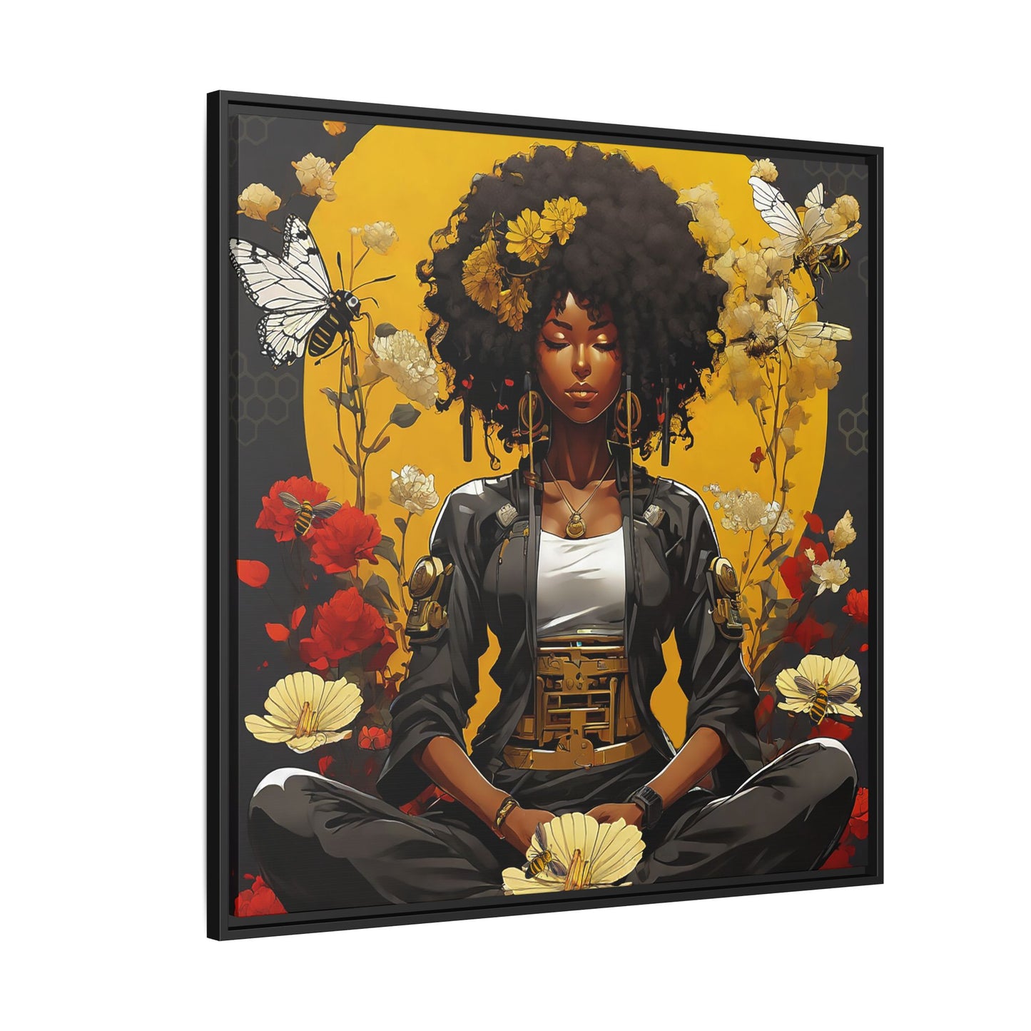 Garden Meditation " Meditation" Canvas Gallery Wraps
