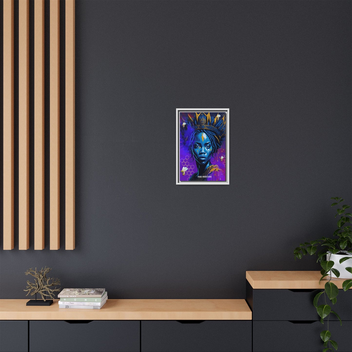 New Type Indigo Canvas Gallery Wraps