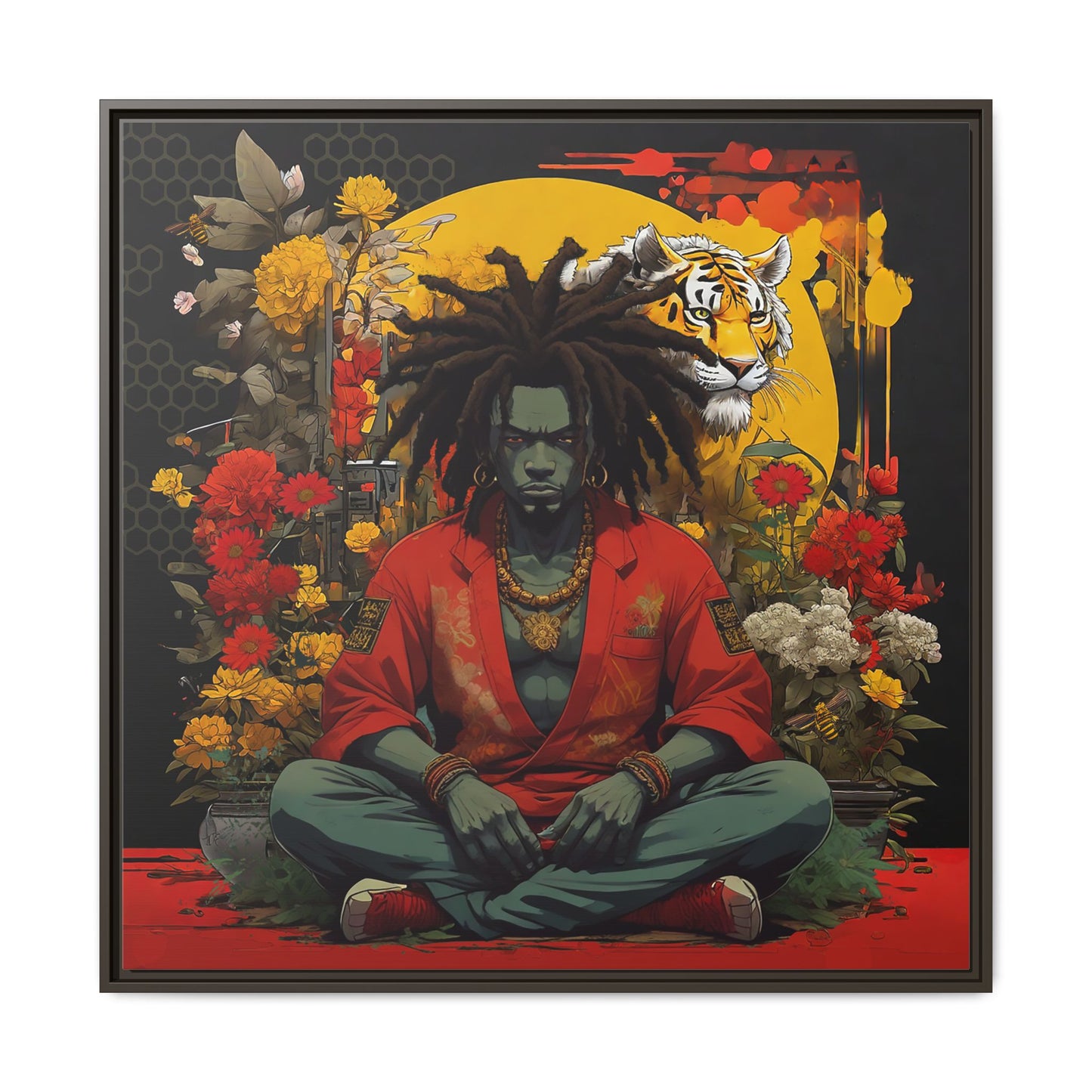 AfroBotRai " Meditation" Canvas Gallery Wraps
