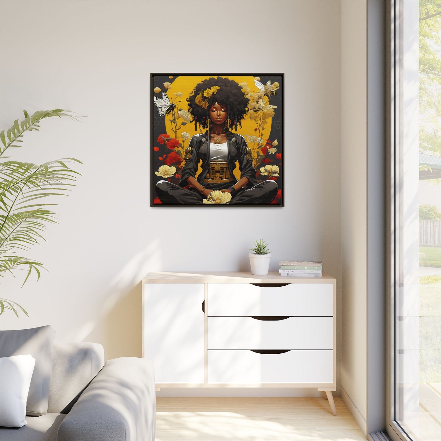 Garden Meditation " Meditation" Canvas Gallery Wraps