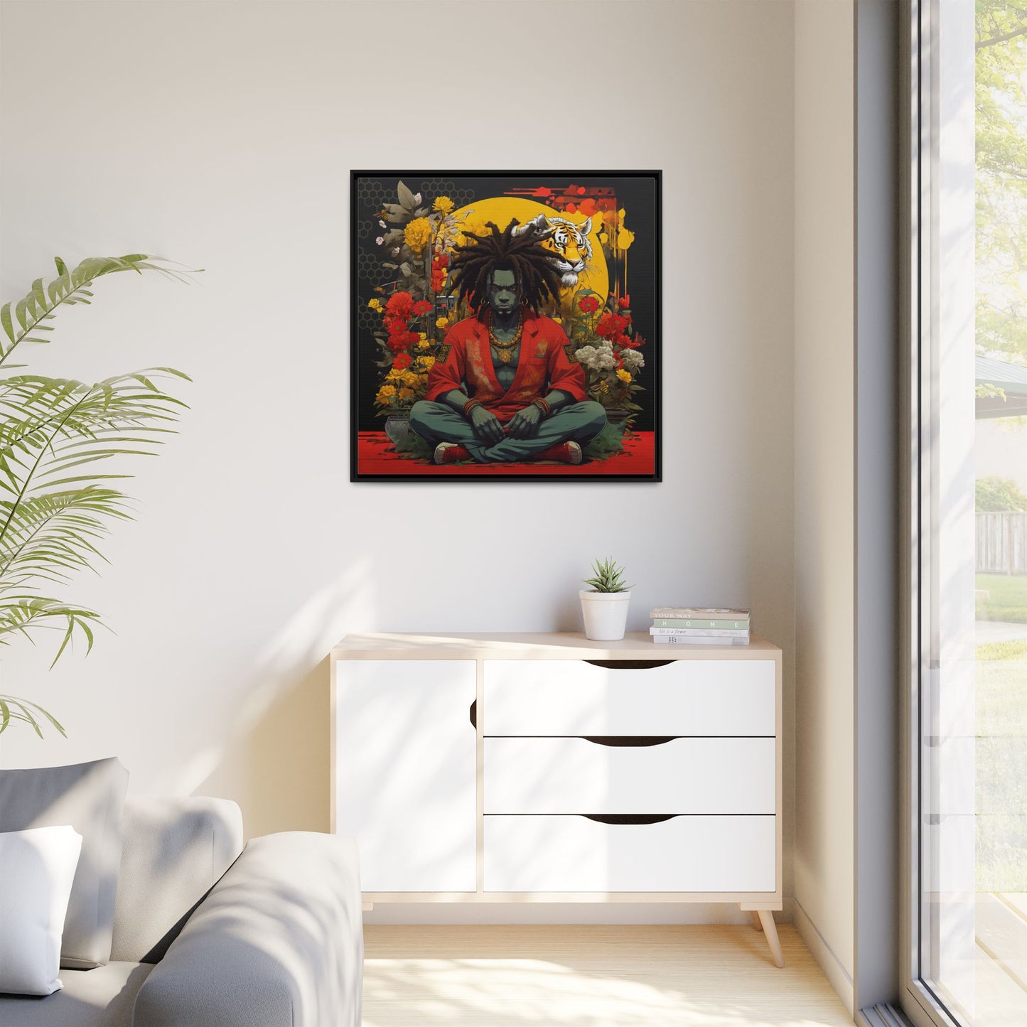 AfroBotRai " Meditation" Canvas Gallery Wraps