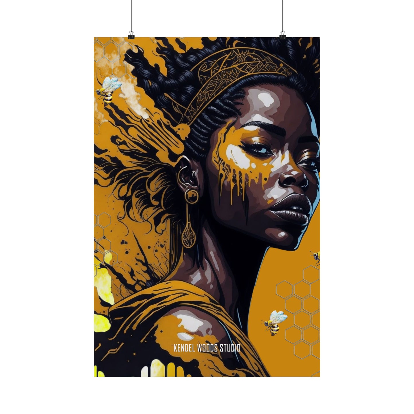 New Type Orange Matte Vertical Posters