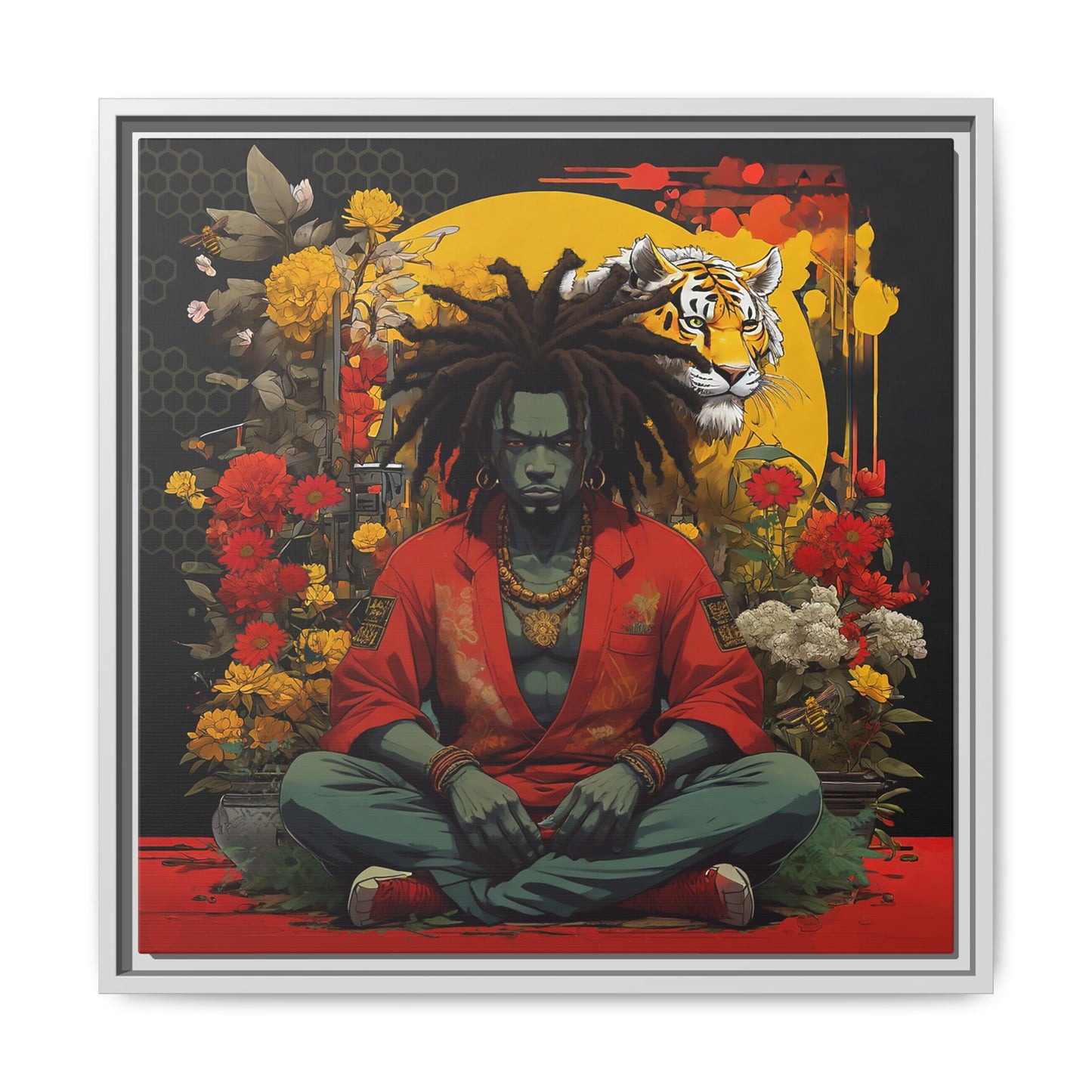 AfroBotRai " Meditation" Canvas Gallery Wraps