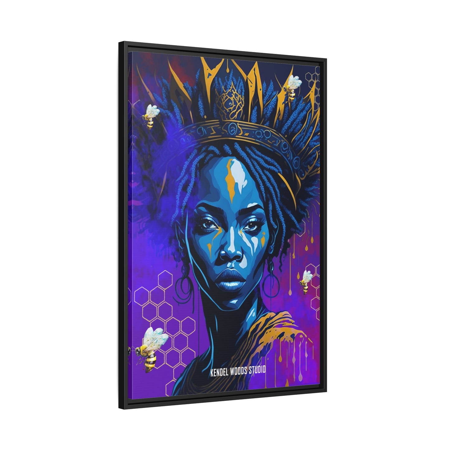 New Type Indigo Canvas Gallery Wraps