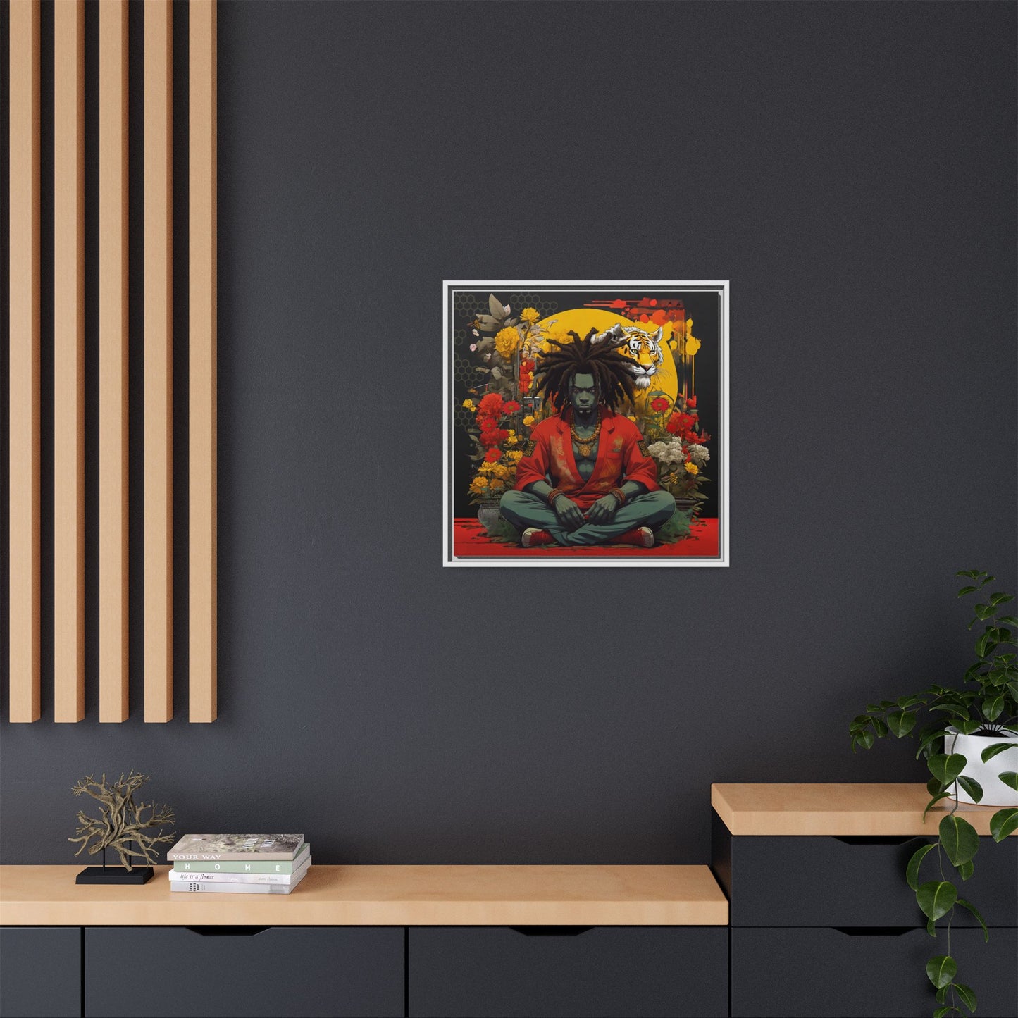 AfroBotRai " Meditation" Canvas Gallery Wraps