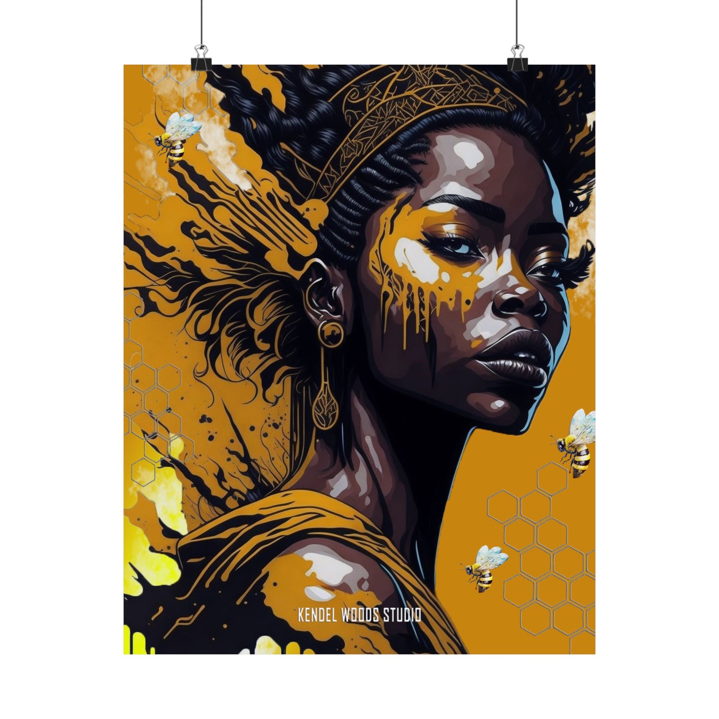 New Type Orange Matte Vertical Posters