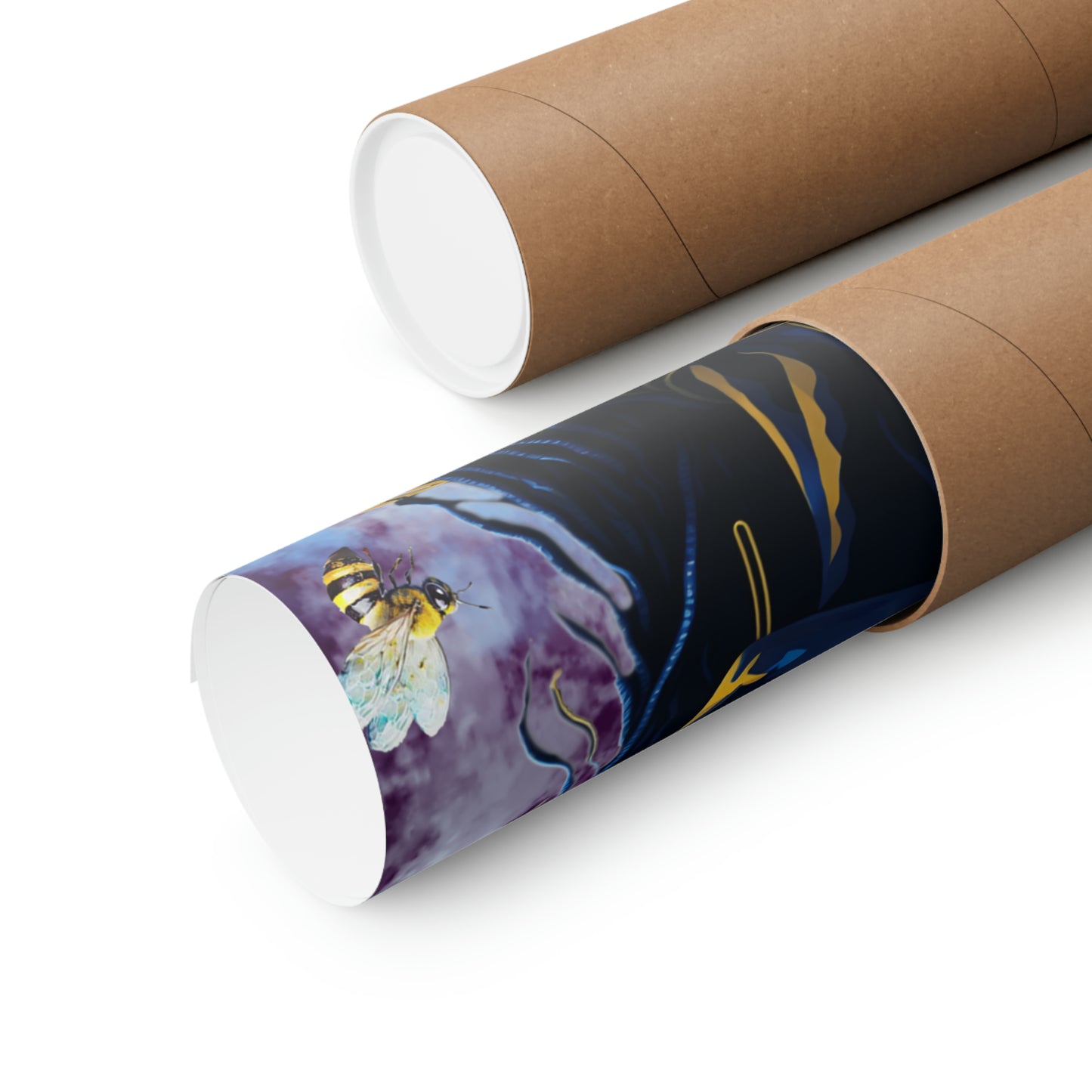 New Type Violet Matte Vertical Posters