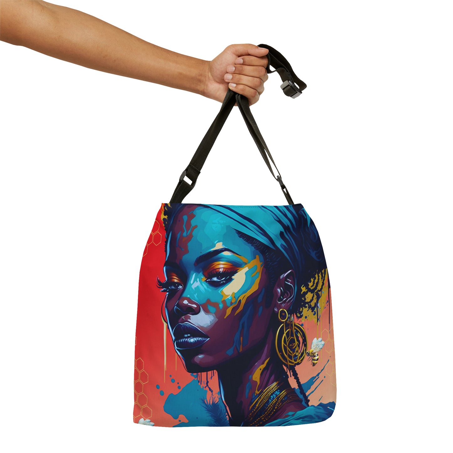 New Type Red Adjustable Tote Bag (AOP)