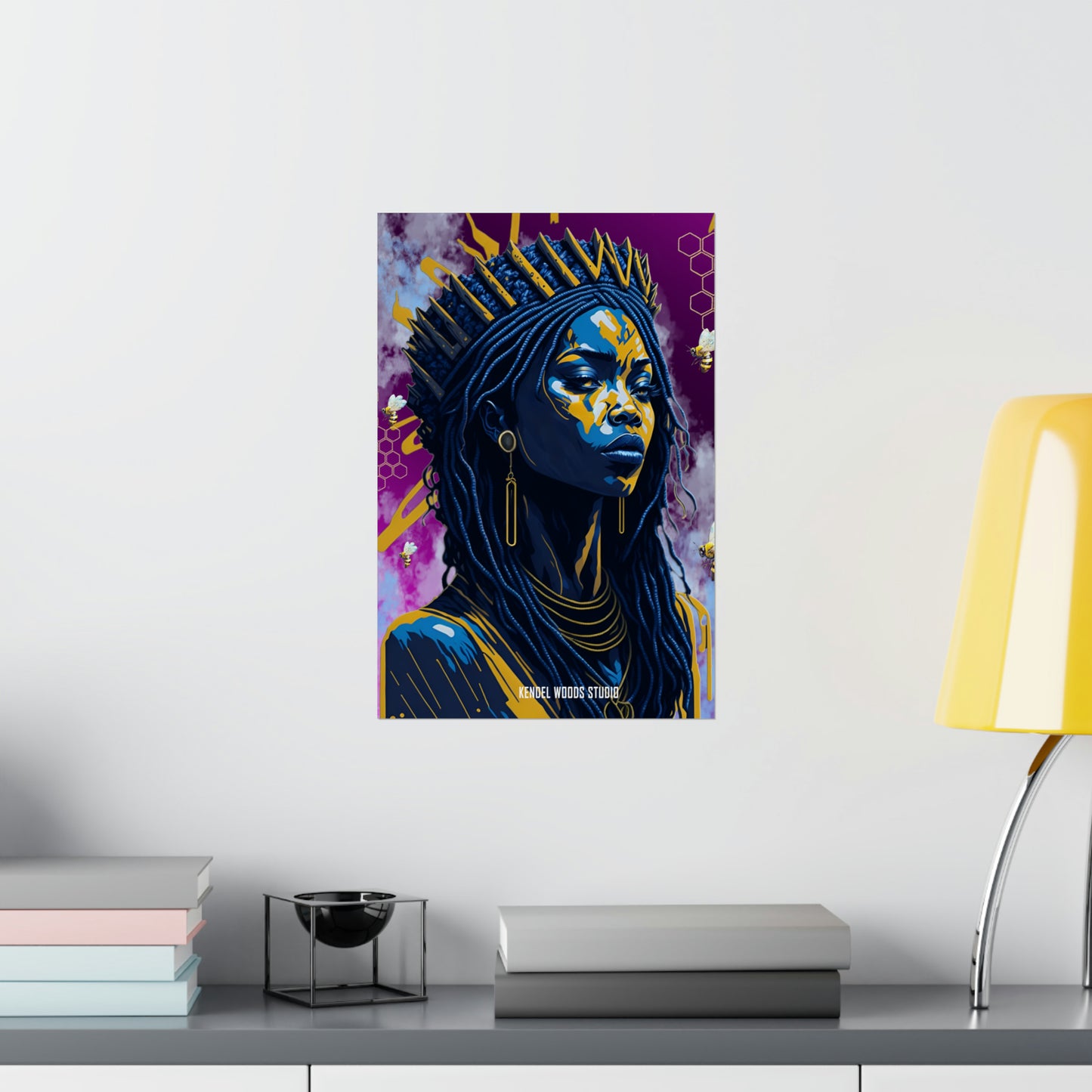 New Type Violet Matte Vertical Posters