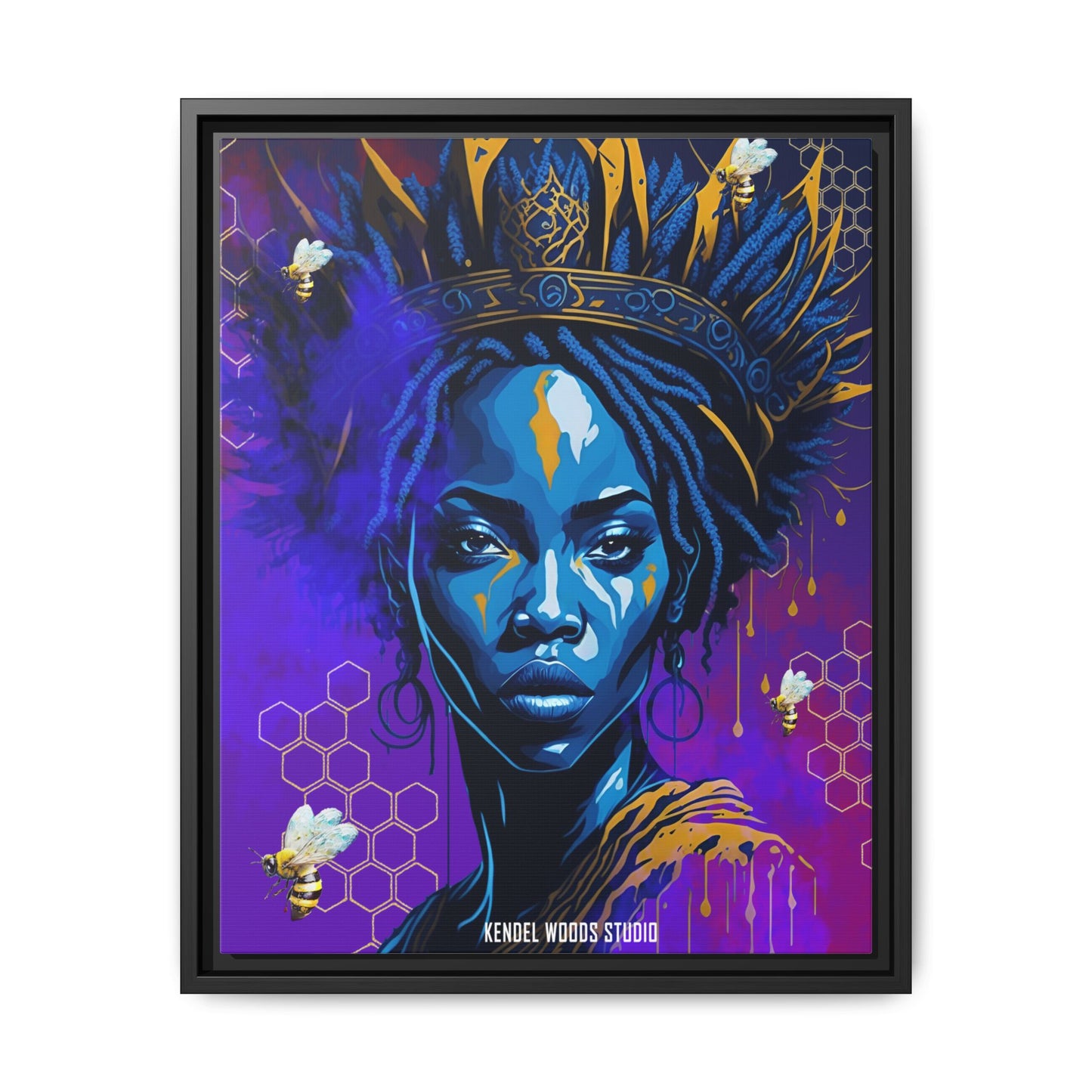 New Type Indigo Canvas Gallery Wraps