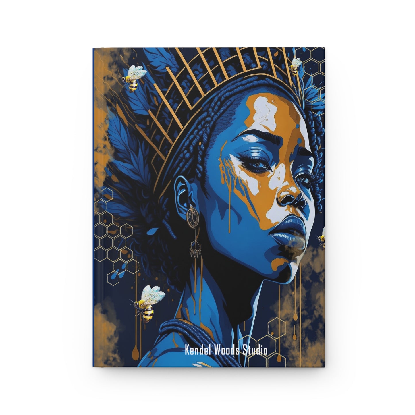 New Type Blue Hardcover Journal Matte