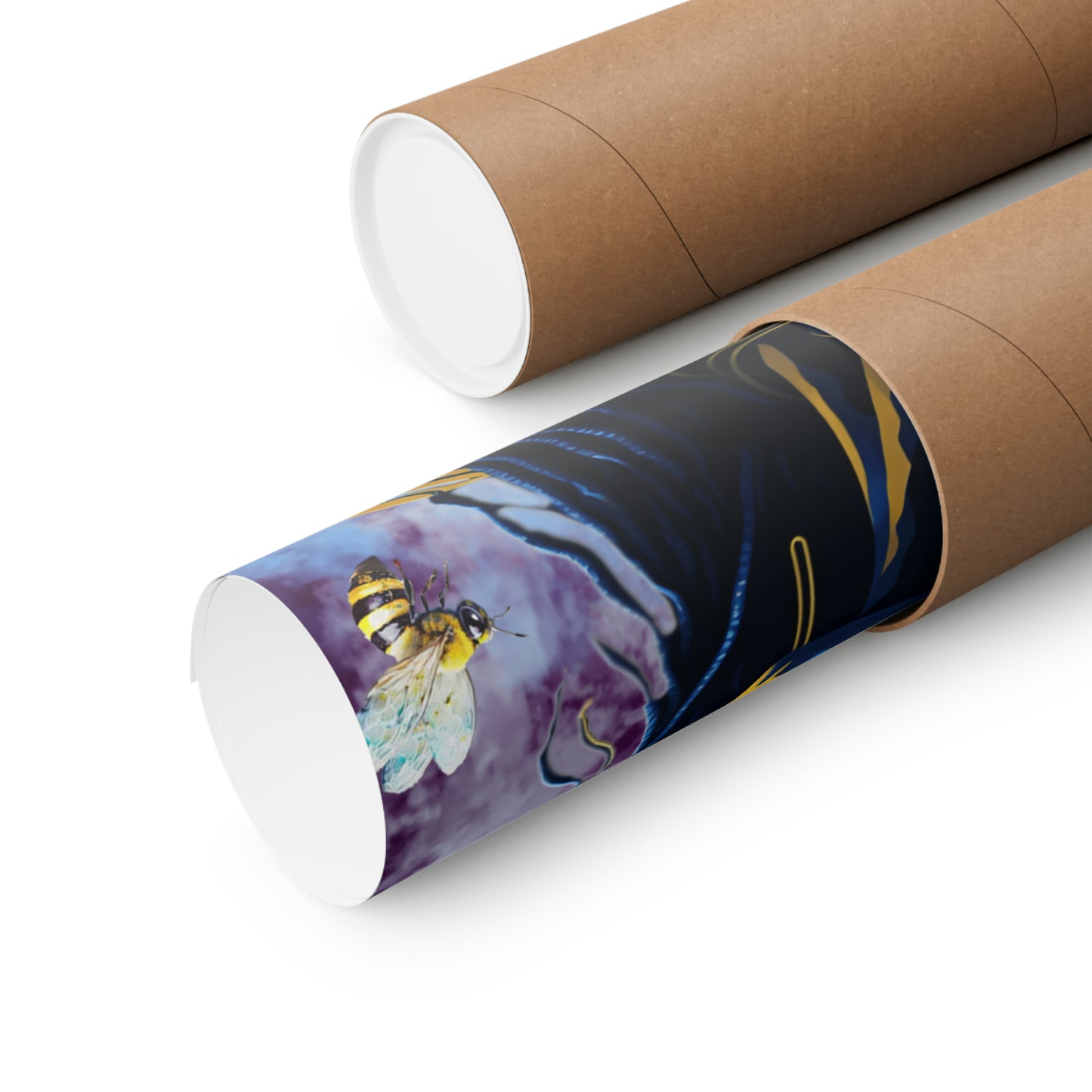 New Type Violet Matte Vertical Posters
