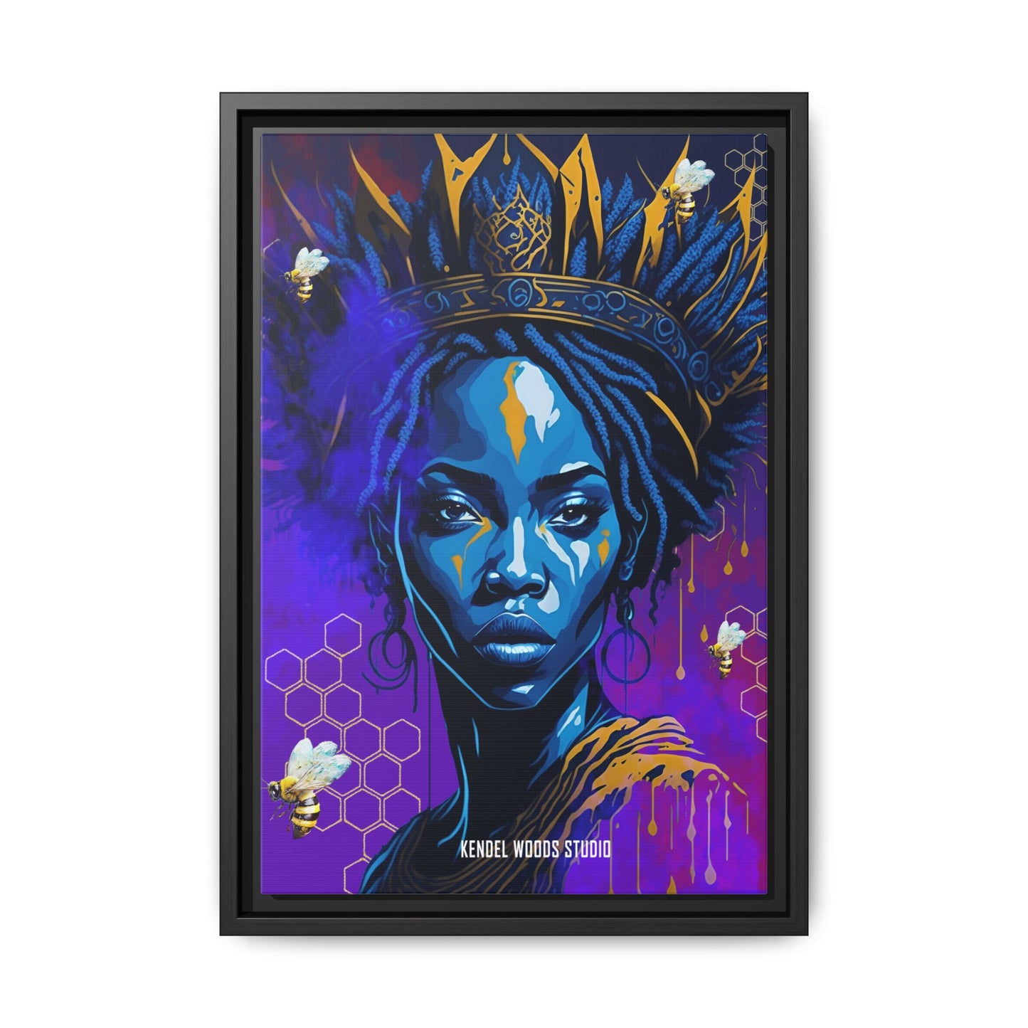 New Type Indigo Canvas Gallery Wraps