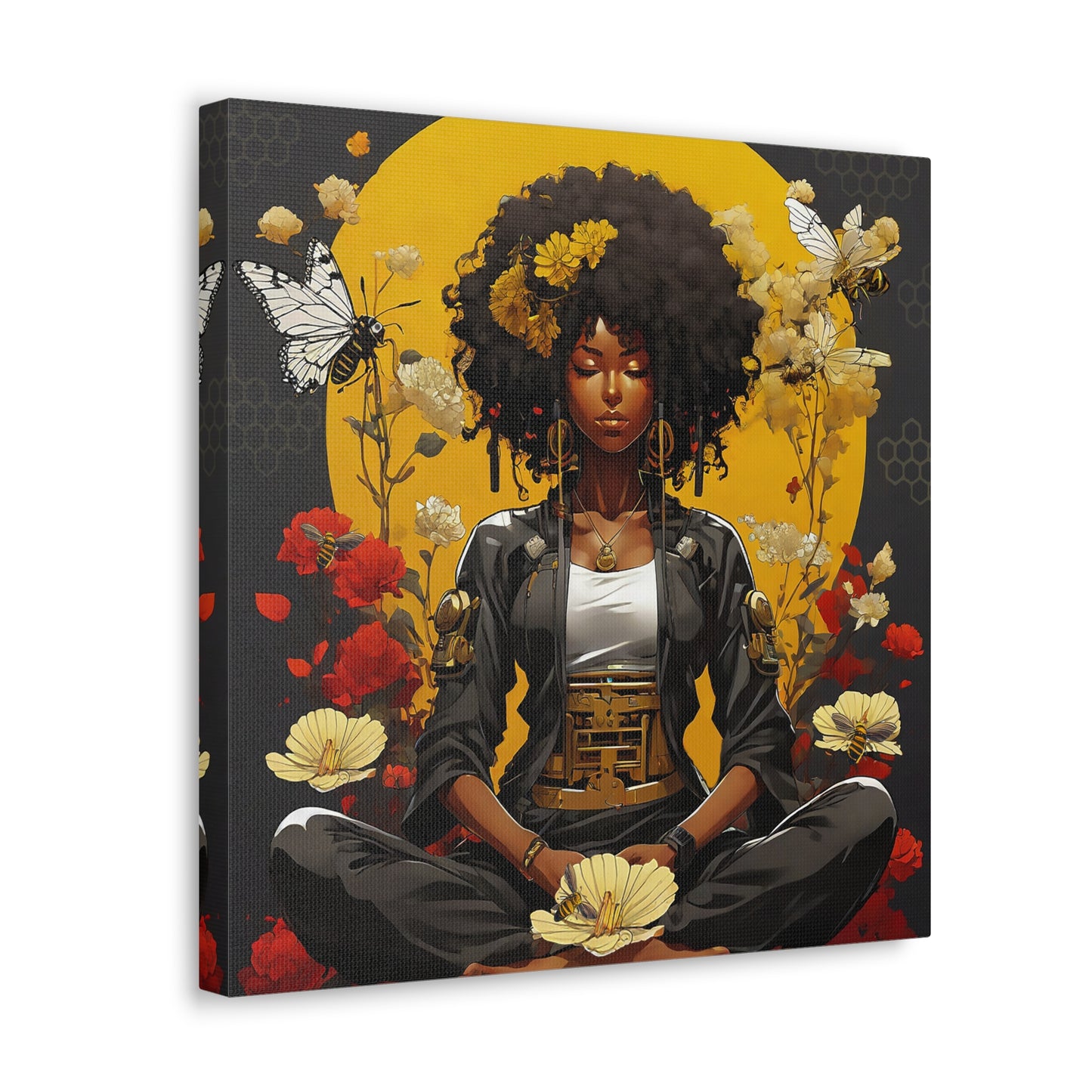 Garden Meditation " Meditation" Canvas Gallery Wraps
