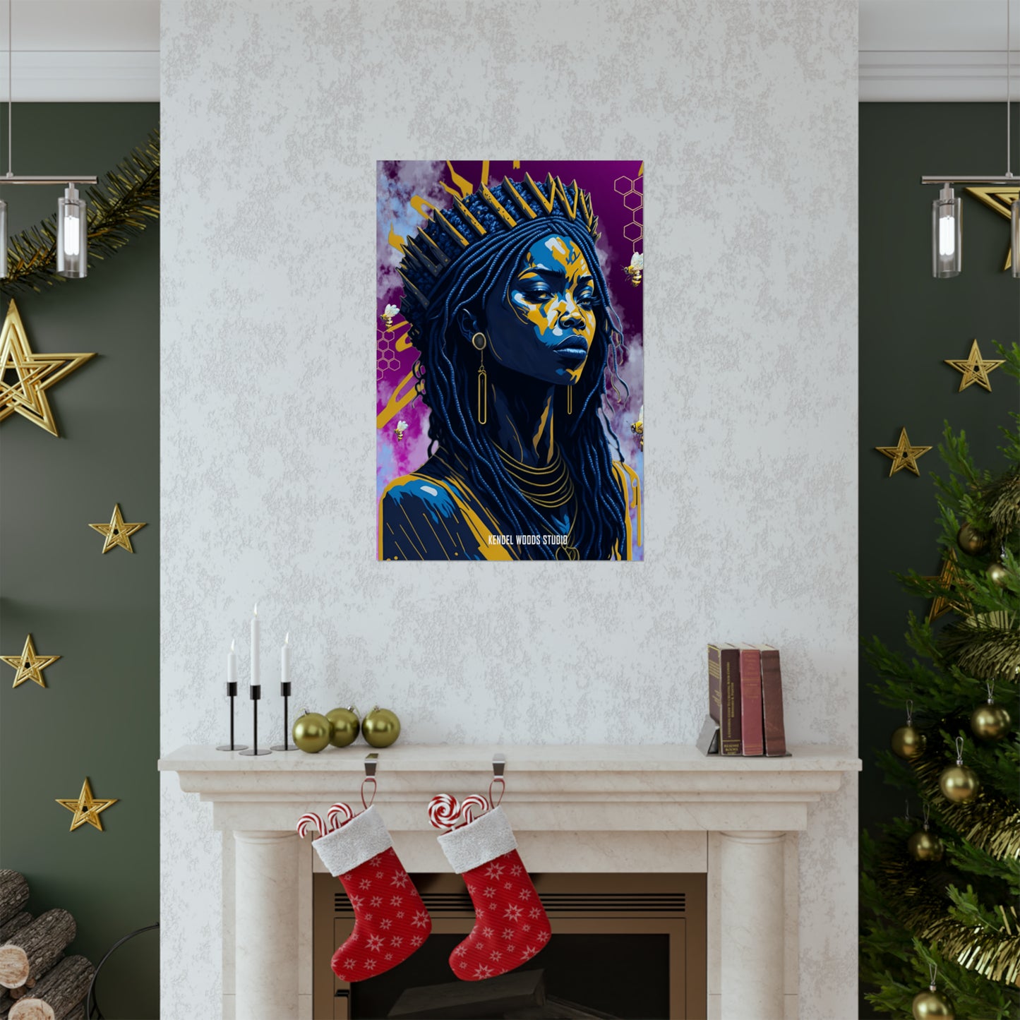 New Type Violet Matte Vertical Posters