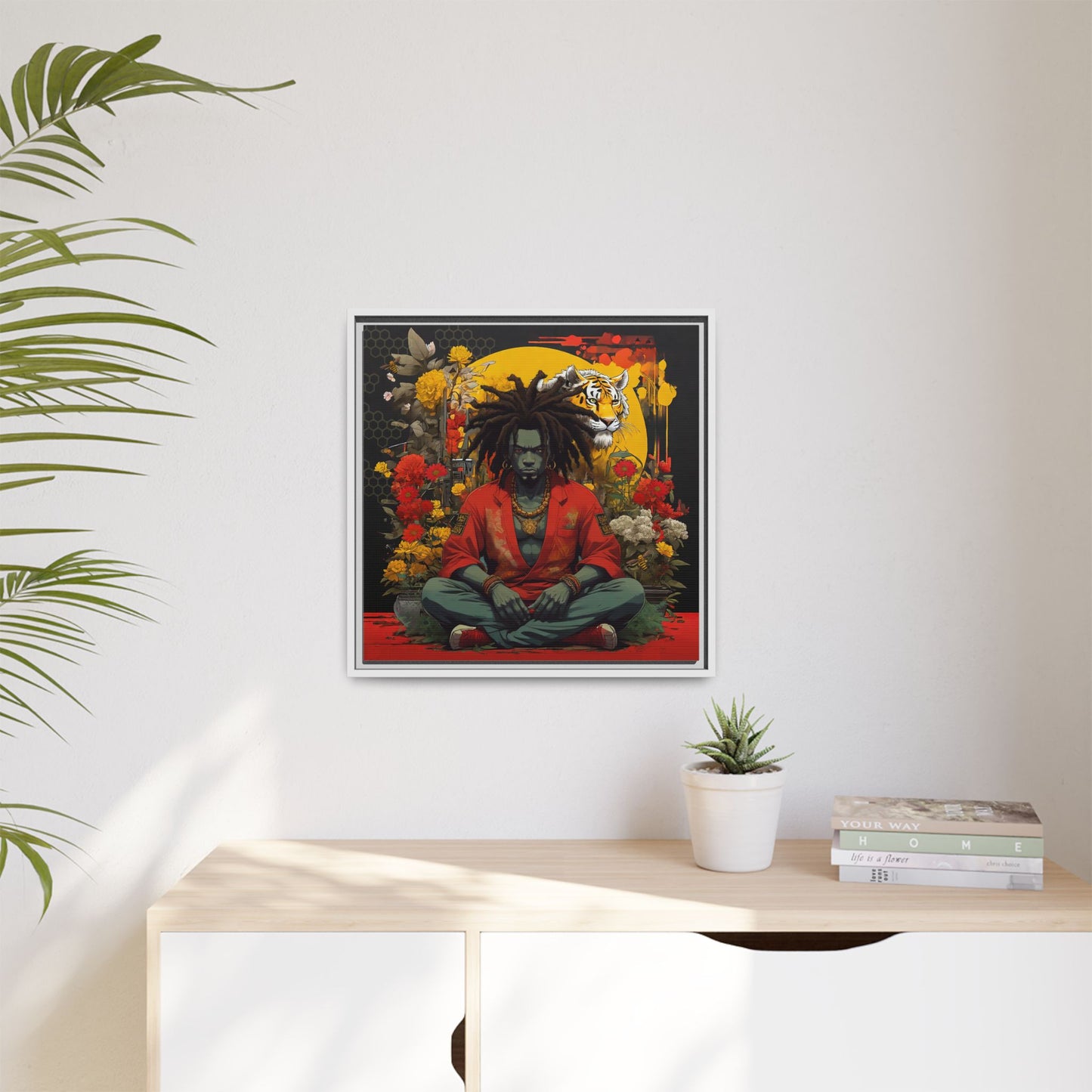 AfroBotRai " Meditation" Canvas Gallery Wraps