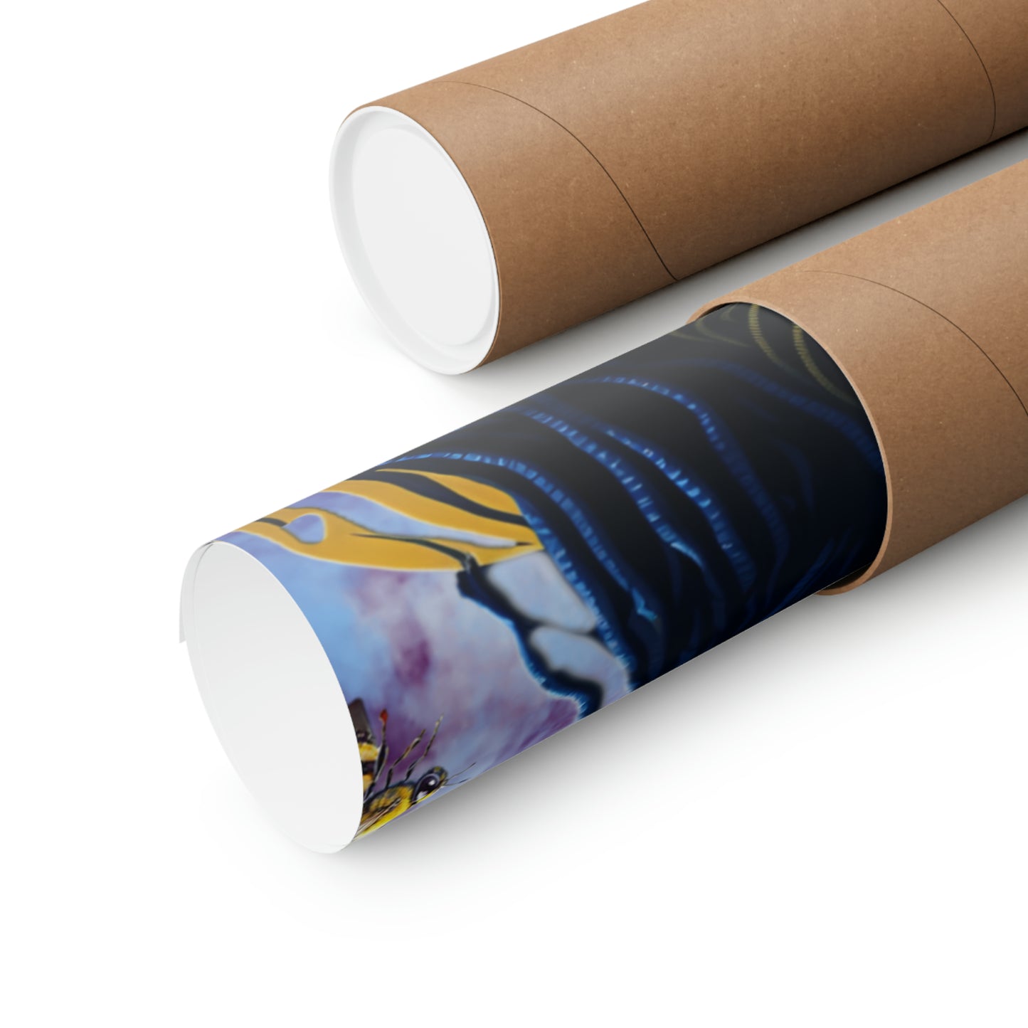 New Type Violet Matte Vertical Posters