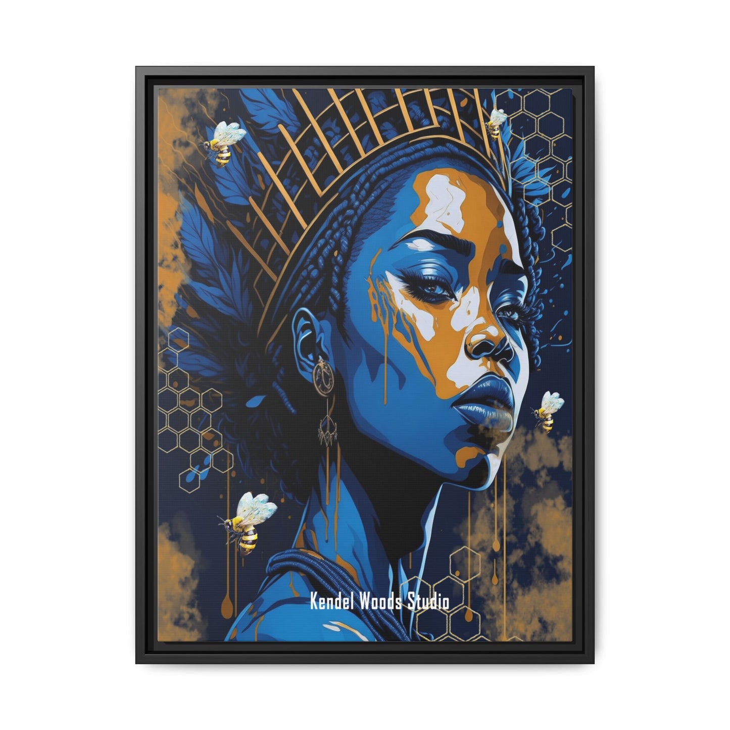 New Type Blue Canvas Gallery Wraps