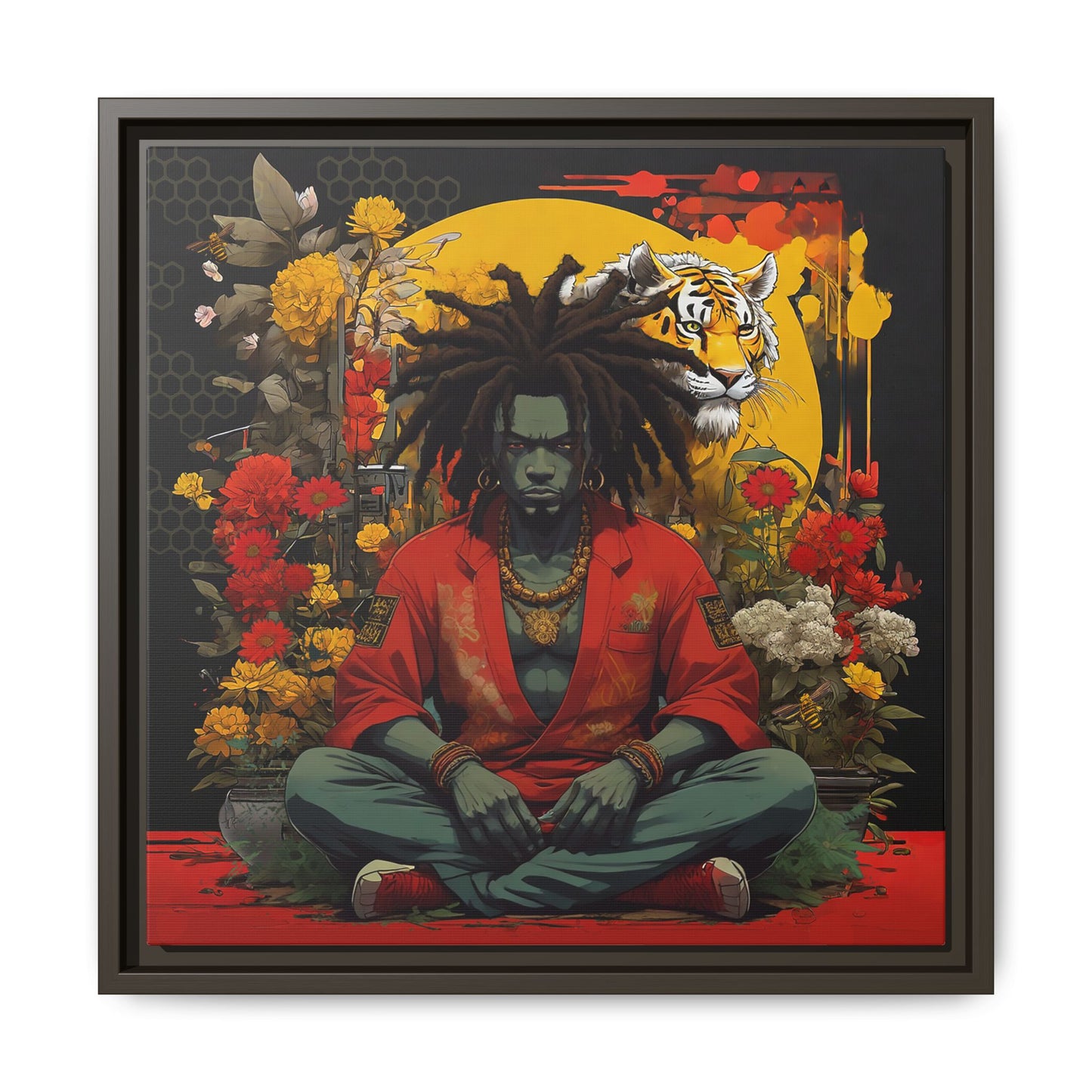 AfroBotRai " Meditation" Canvas Gallery Wraps