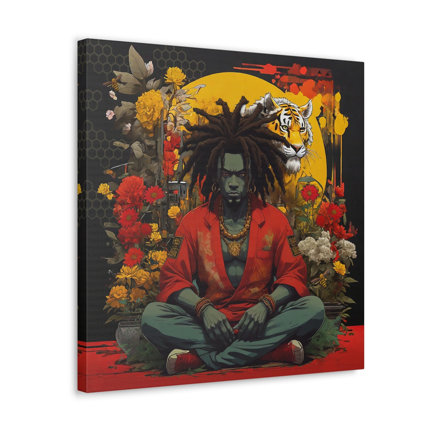AfroBotRai " Meditation" Canvas Gallery Wraps