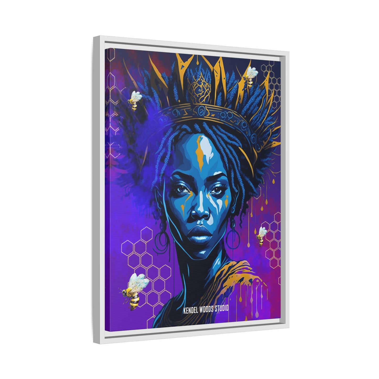 New Type Indigo Canvas Gallery Wraps