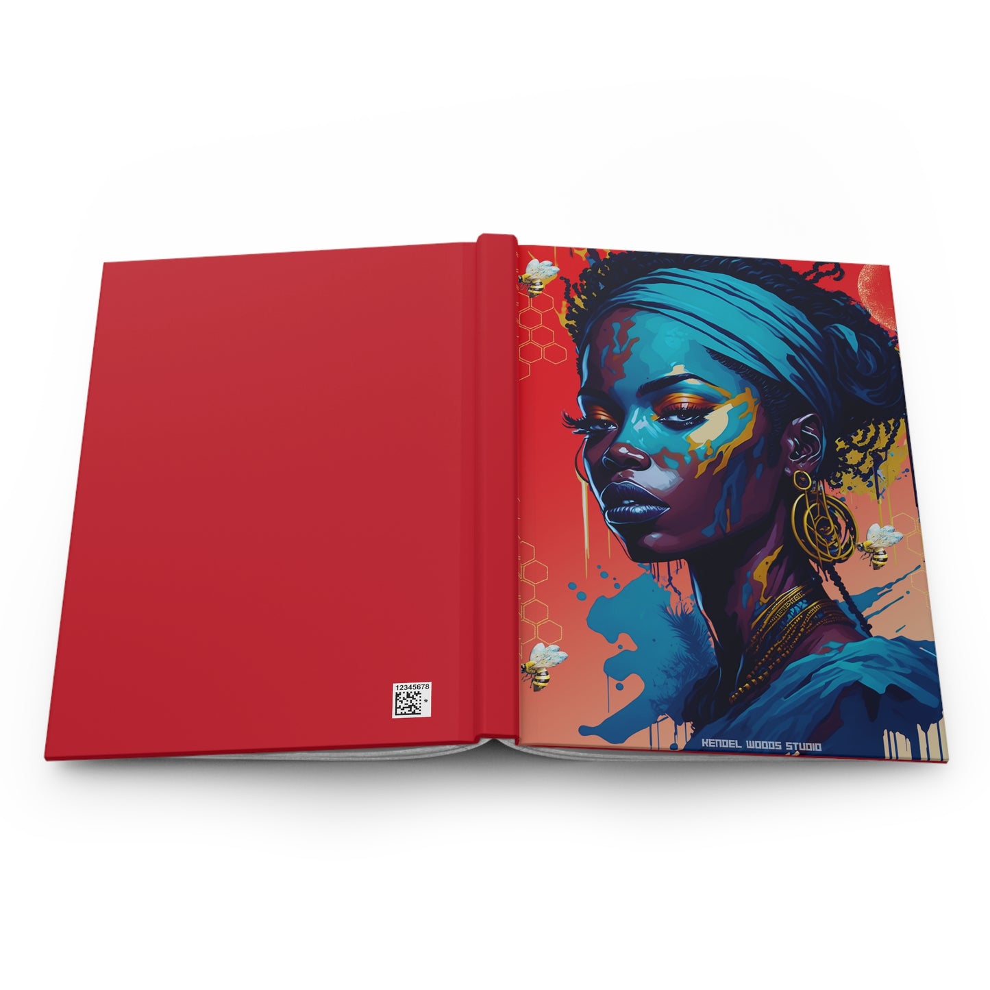 New Type Red- Hardcover Journal Matte