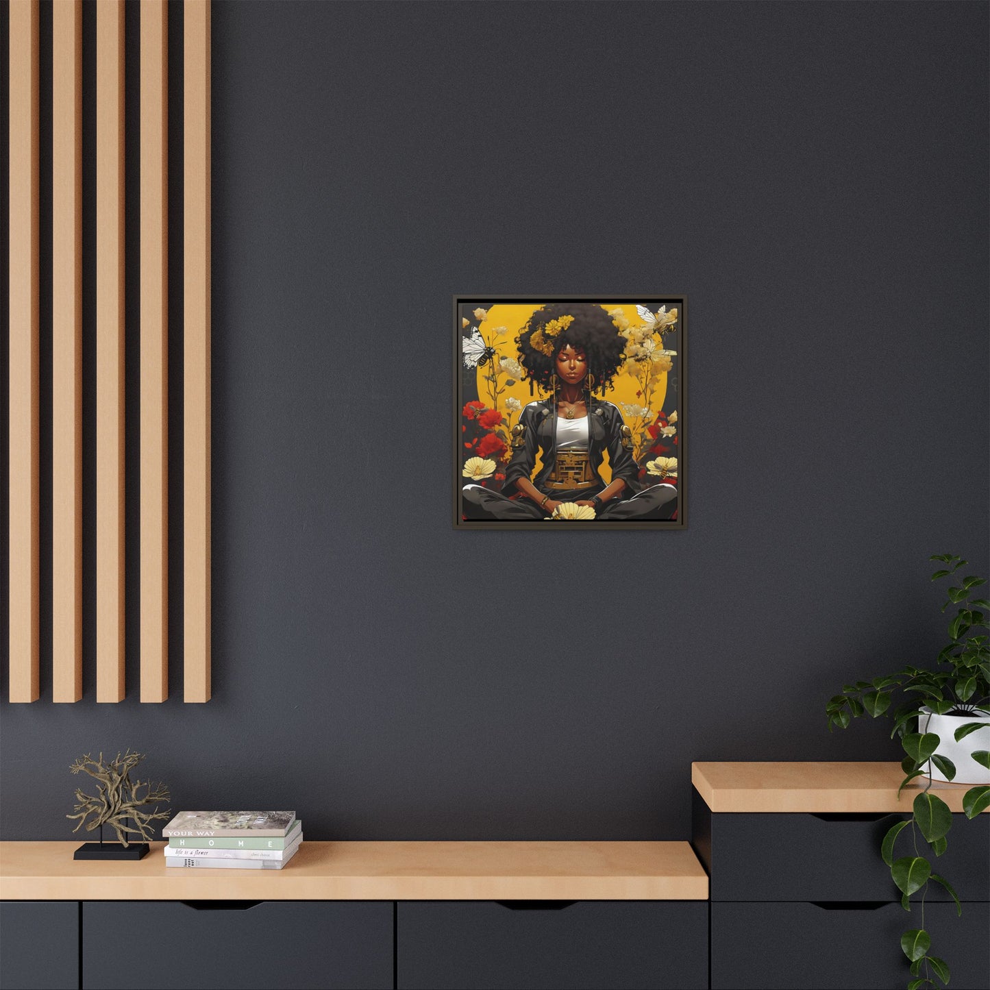 Garden Meditation " Meditation" Canvas Gallery Wraps