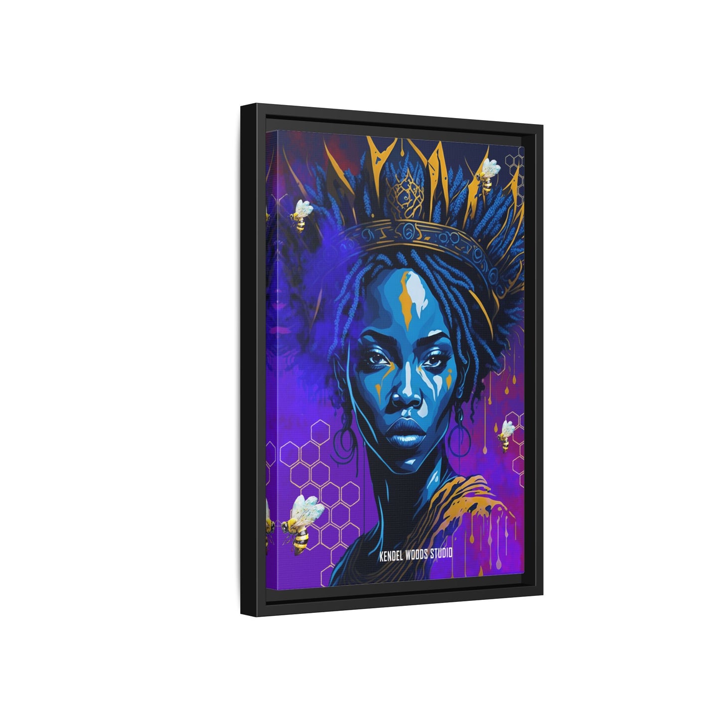 New Type Indigo Canvas Gallery Wraps