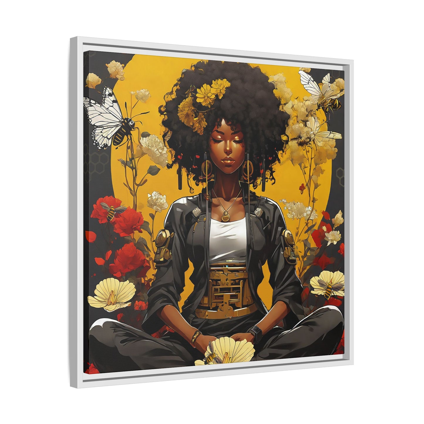 Garden Meditation " Meditation" Canvas Gallery Wraps