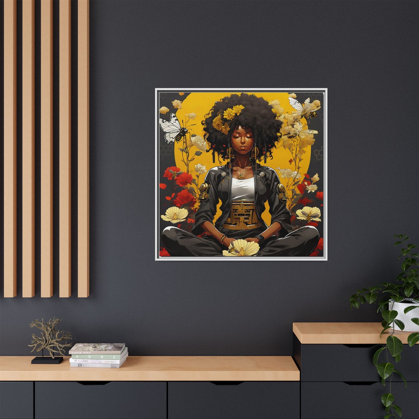 Garden Meditation " Meditation" Canvas Gallery Wraps
