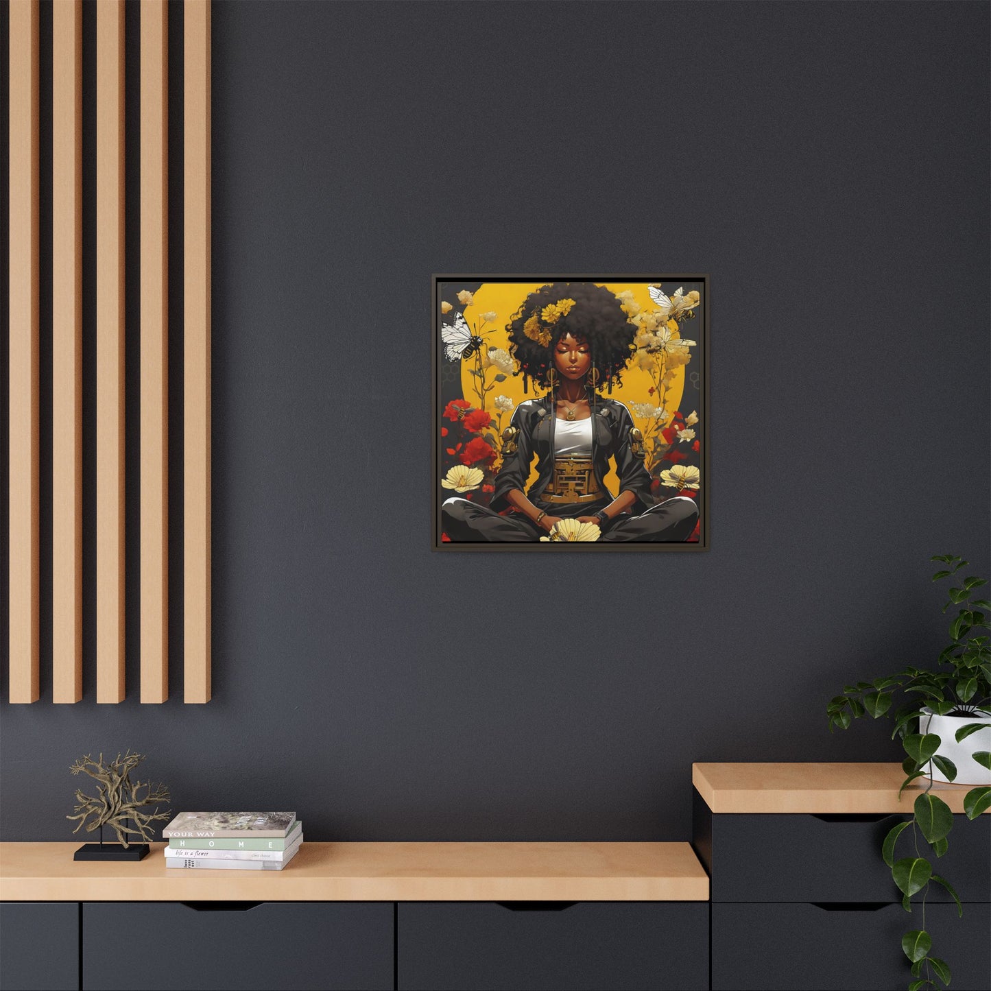 Garden Meditation " Meditation" Canvas Gallery Wraps