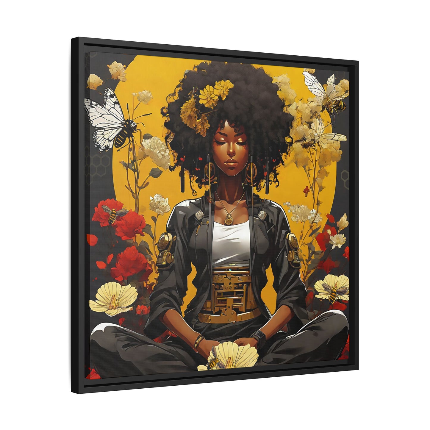 Garden Meditation " Meditation" Canvas Gallery Wraps