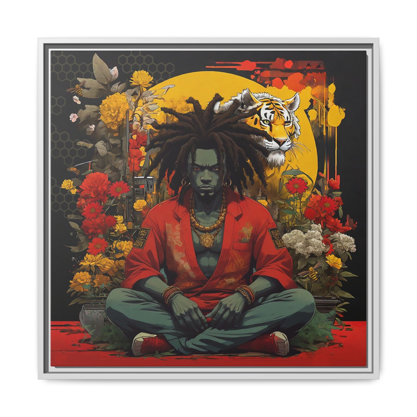 AfroBotRai " Meditation" Canvas Gallery Wraps