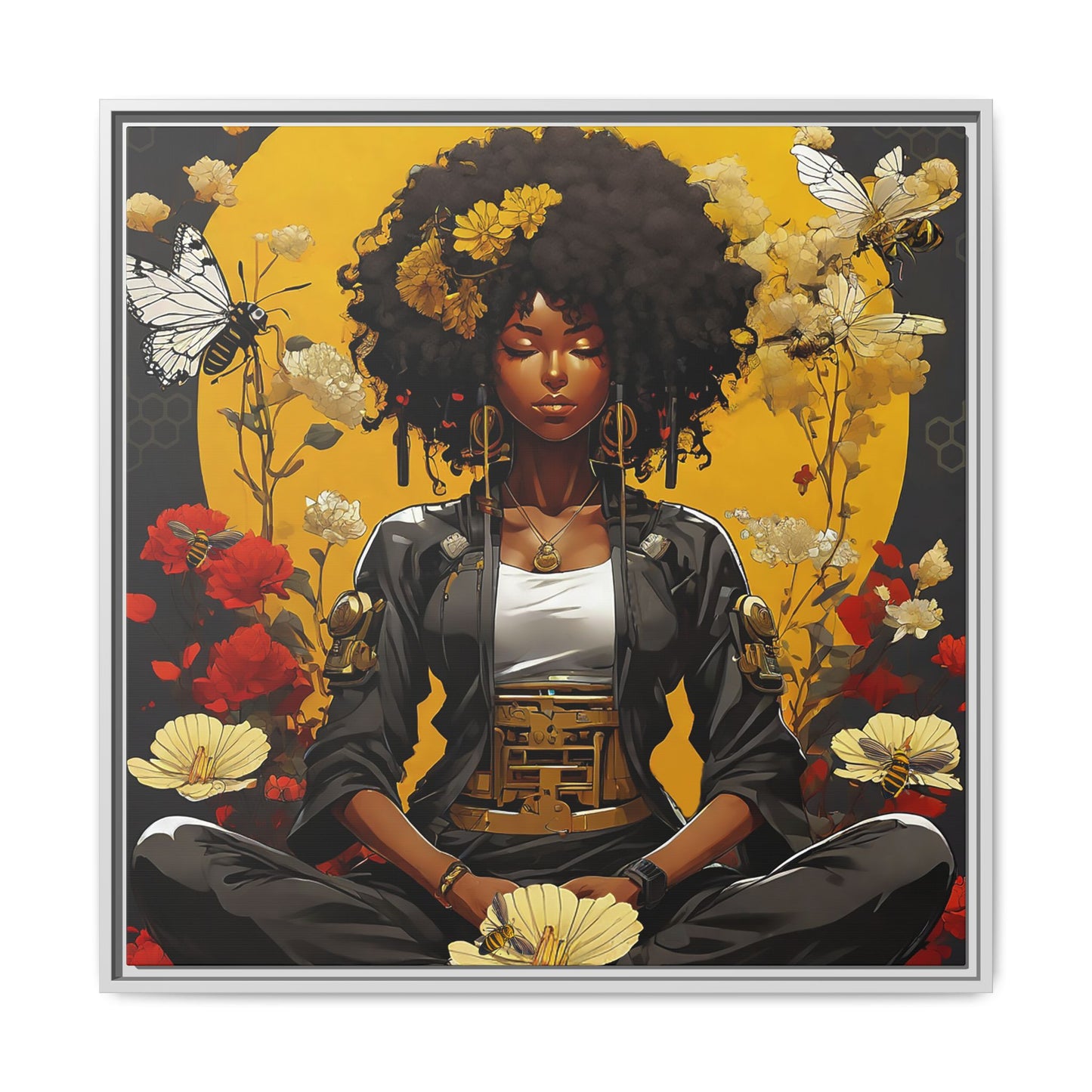 Garden Meditation " Meditation" Canvas Gallery Wraps